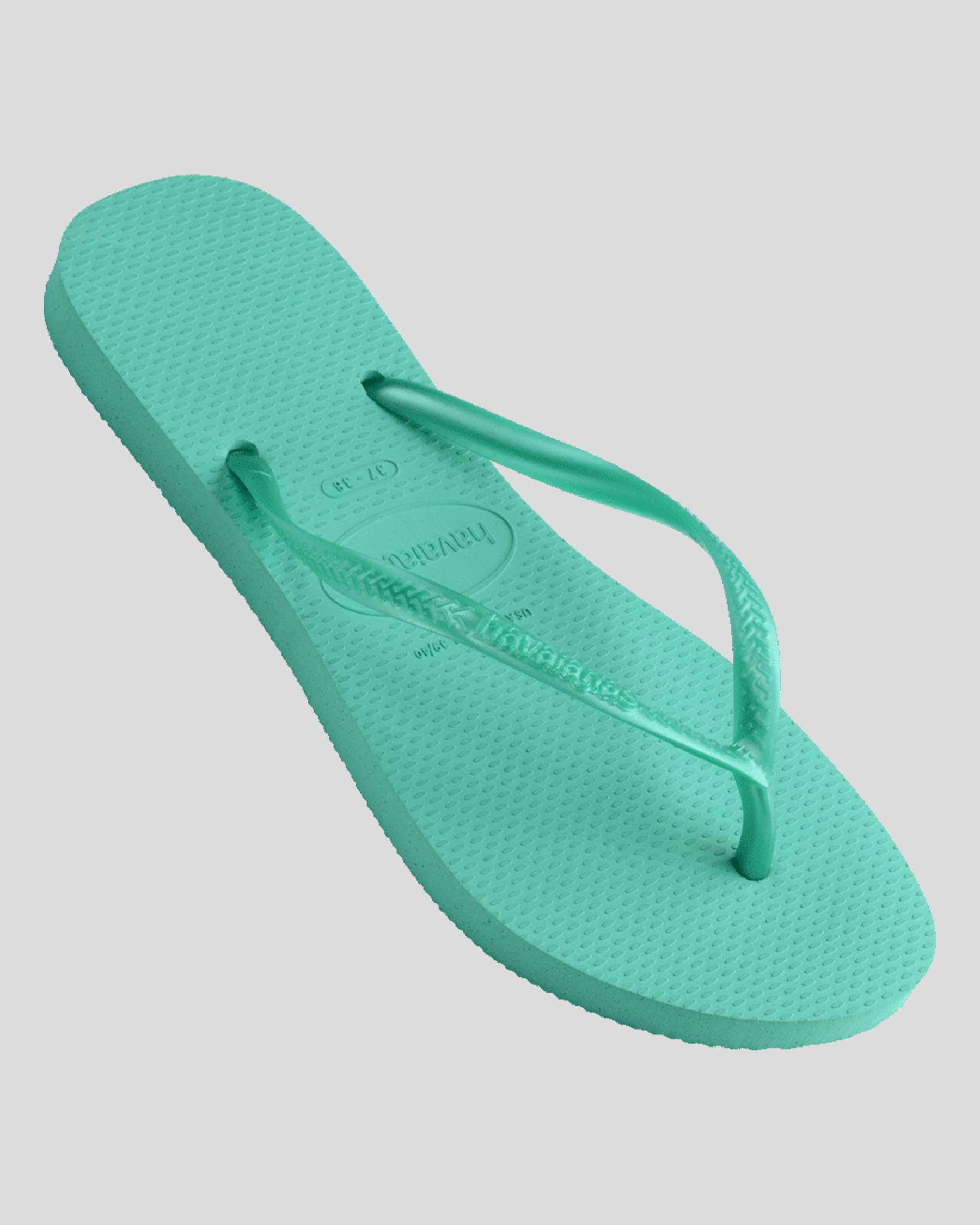 Slim Metallic Thongs