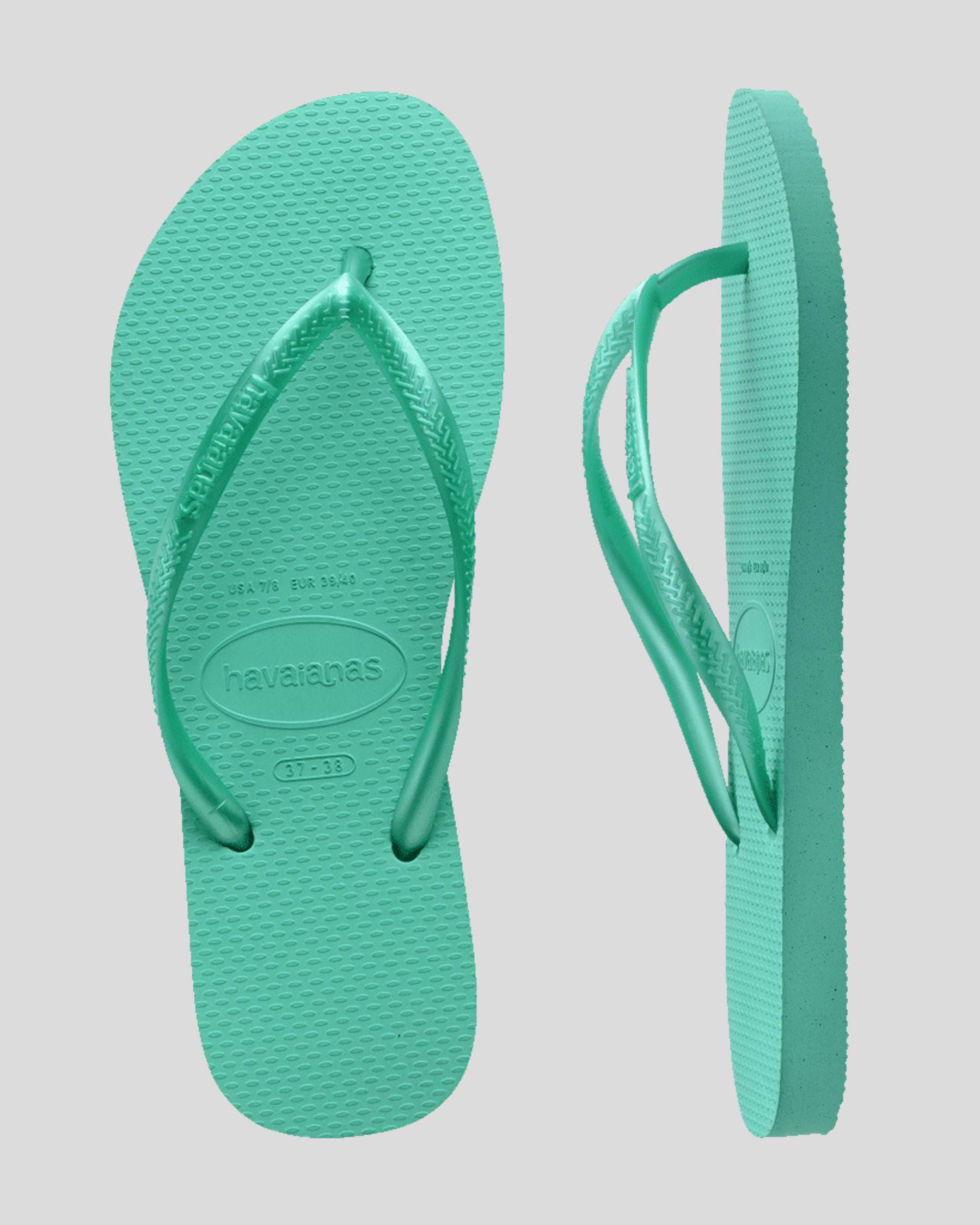 Slim Metallic Thongs