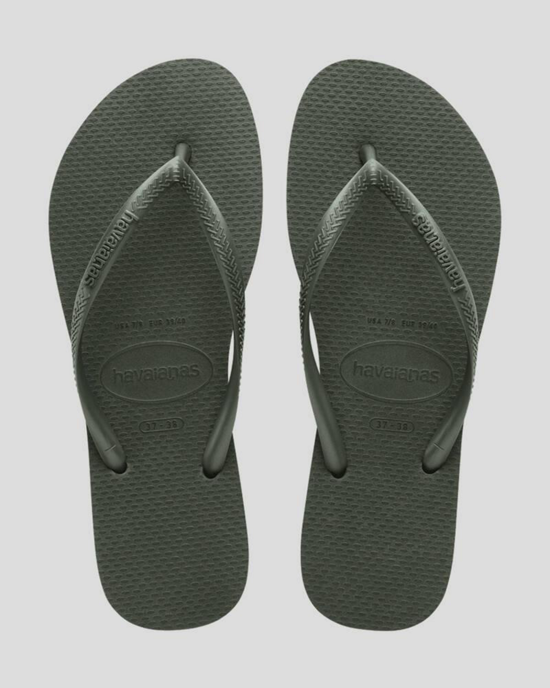 Slim Metallic Thongs