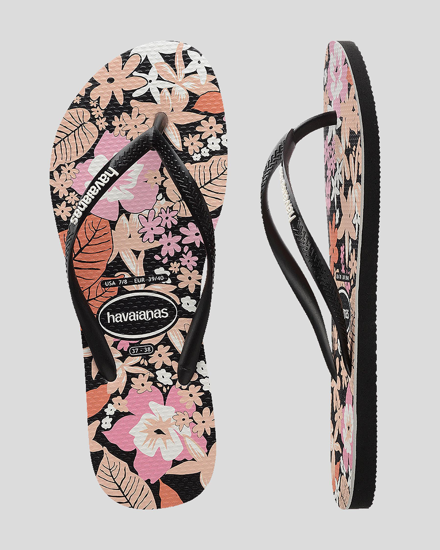 Slim Ditsy Bloom Thongs