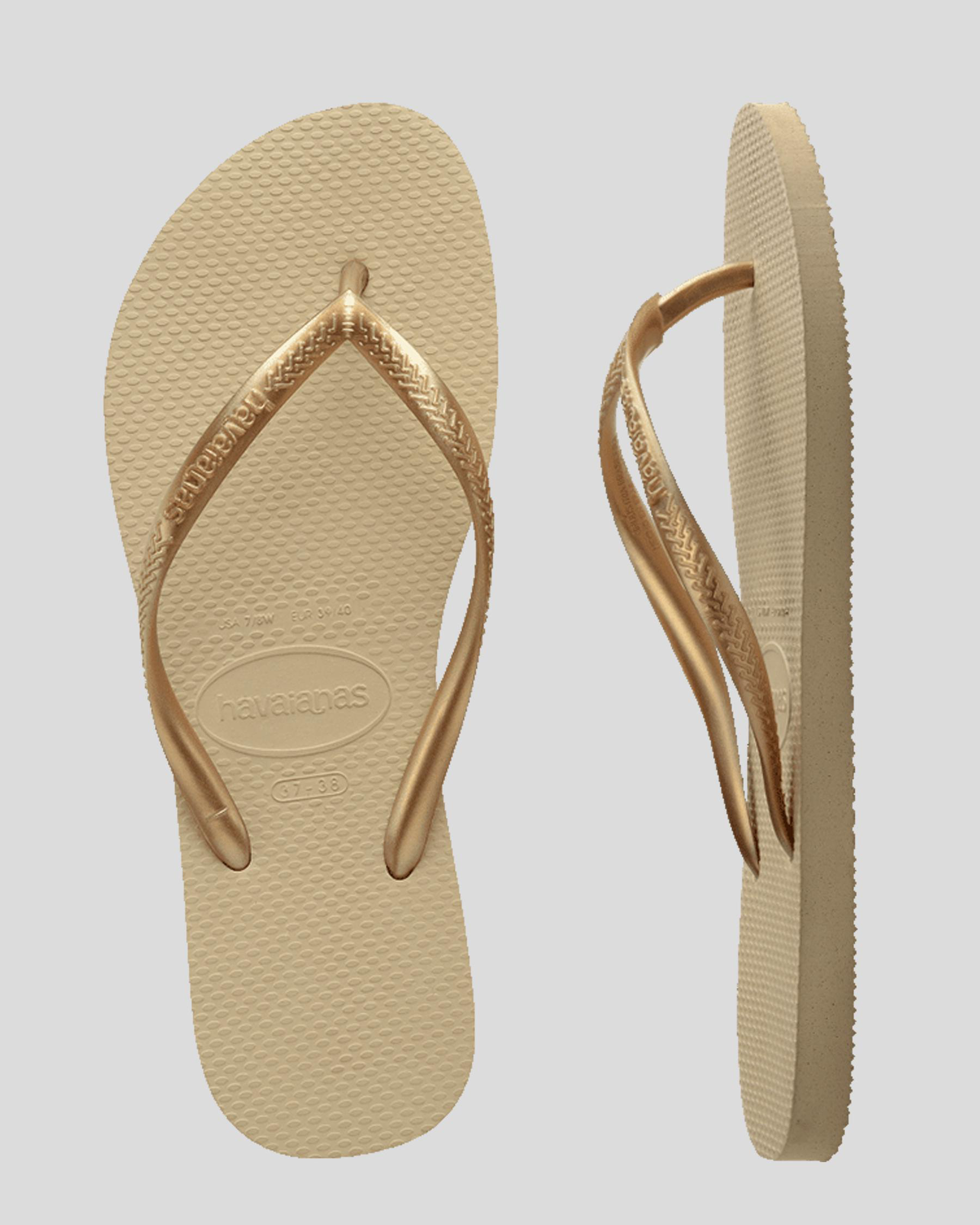 Kids' Slim Metallic Thongs