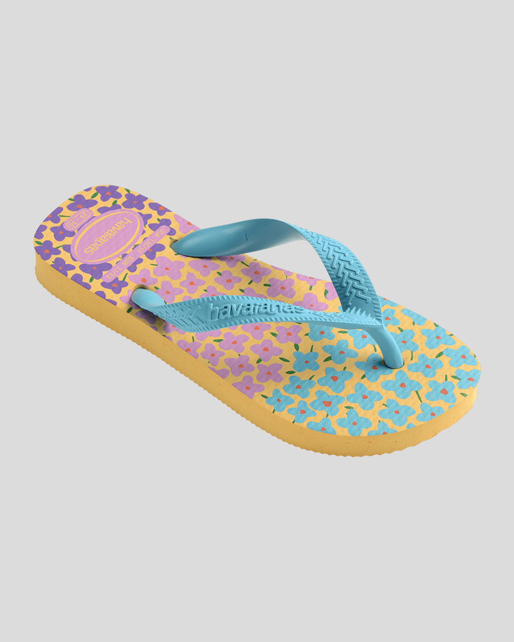 Kids' Top Flores Thongs