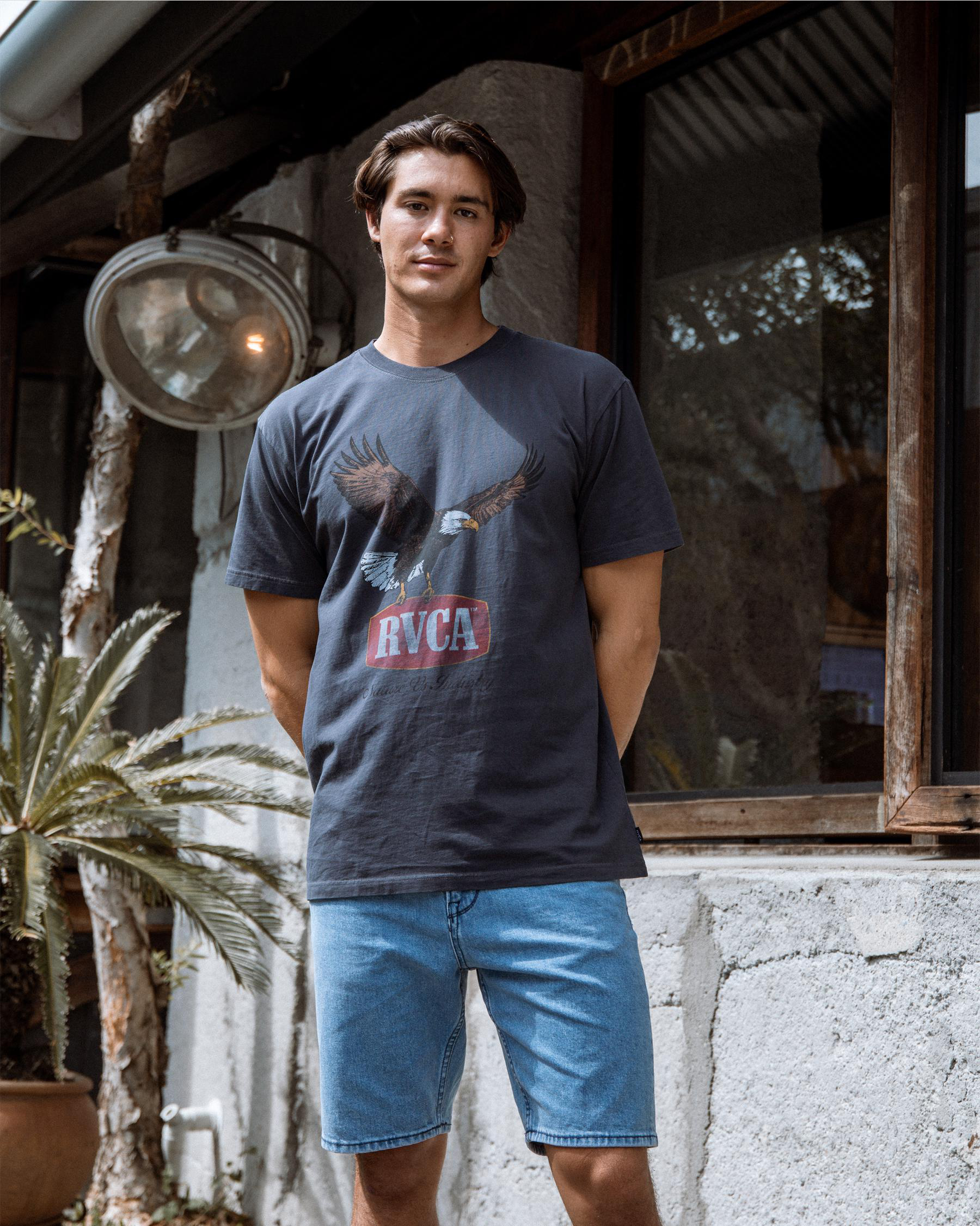 Aqua Cult Aged Denim Shorts