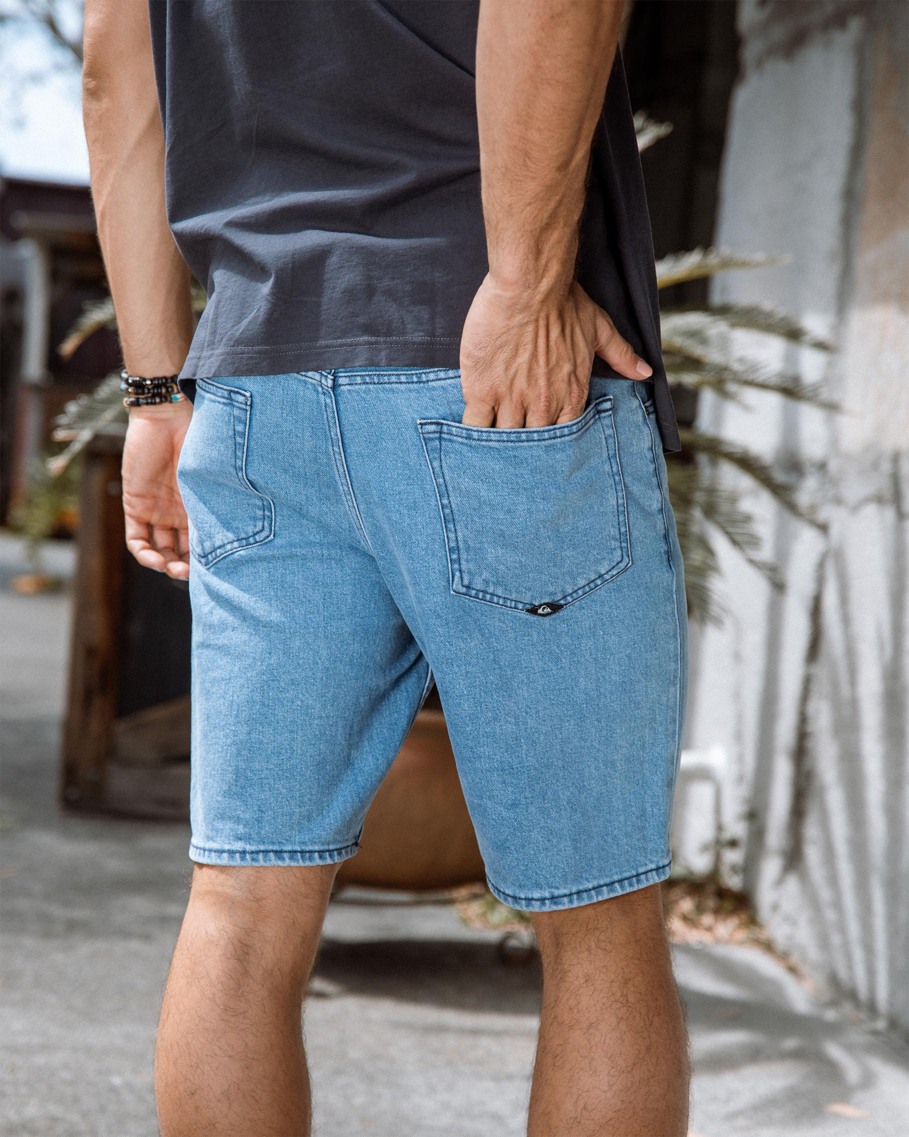 Aqua Cult Aged Denim Shorts