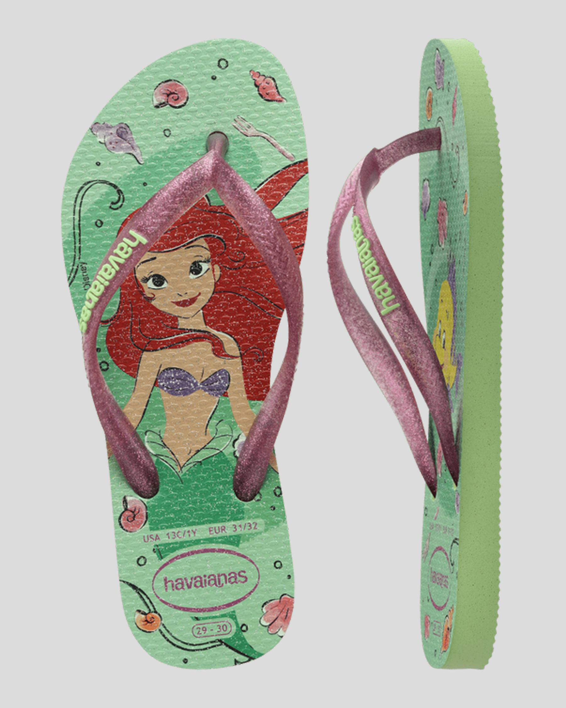 Kids' Slim Princess Ariel Thongs