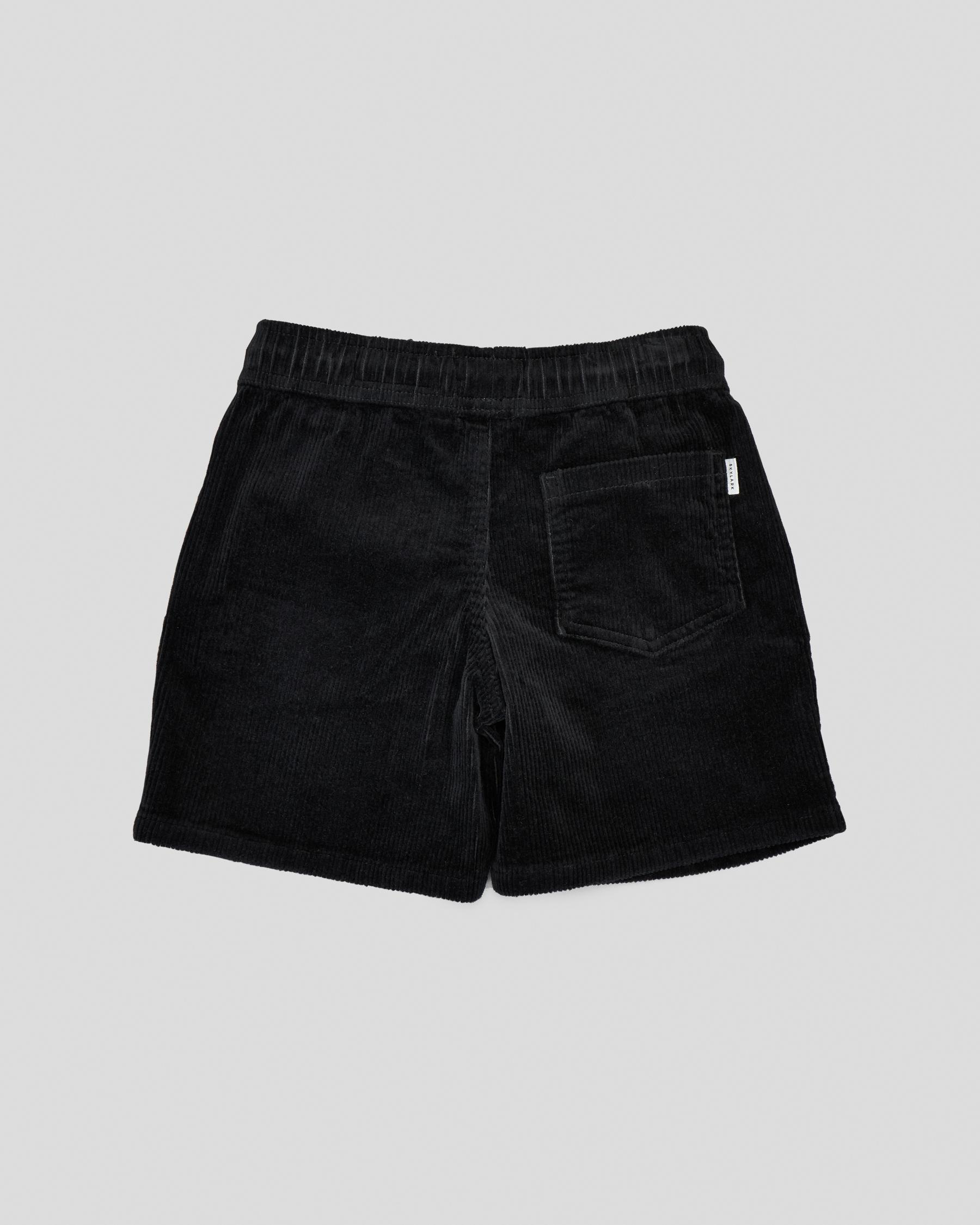 Cord Elastic Waist Shorts