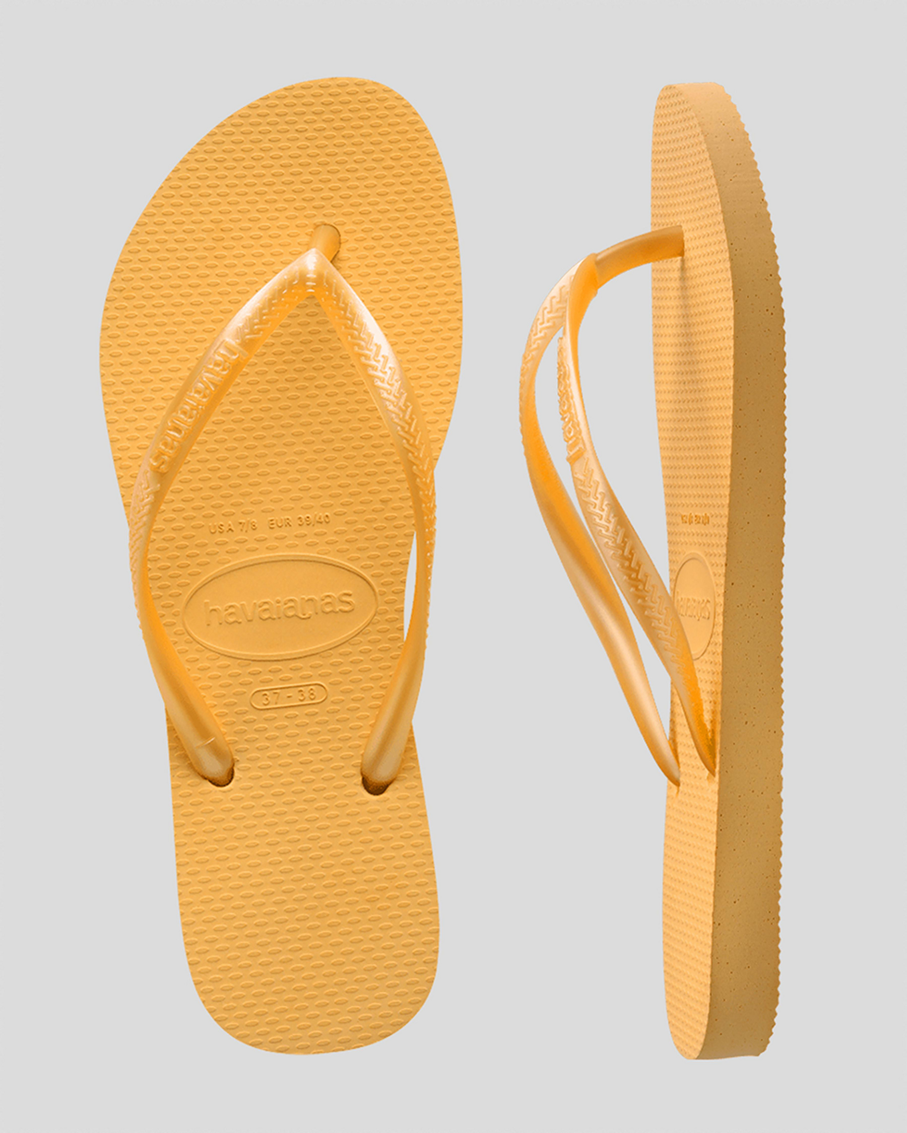 Slim Metallic Thongs