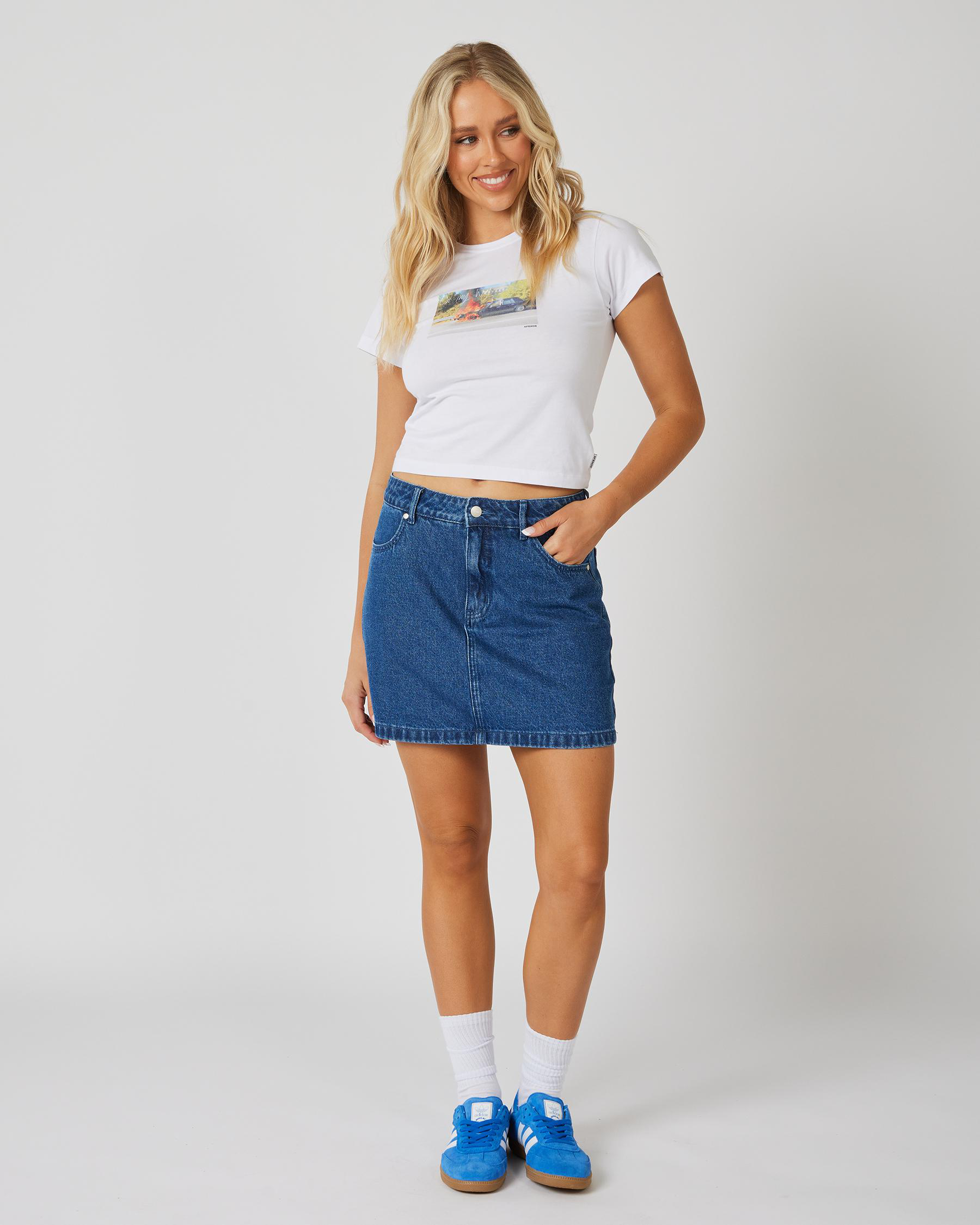 Georgia Hemp Denim Skirt