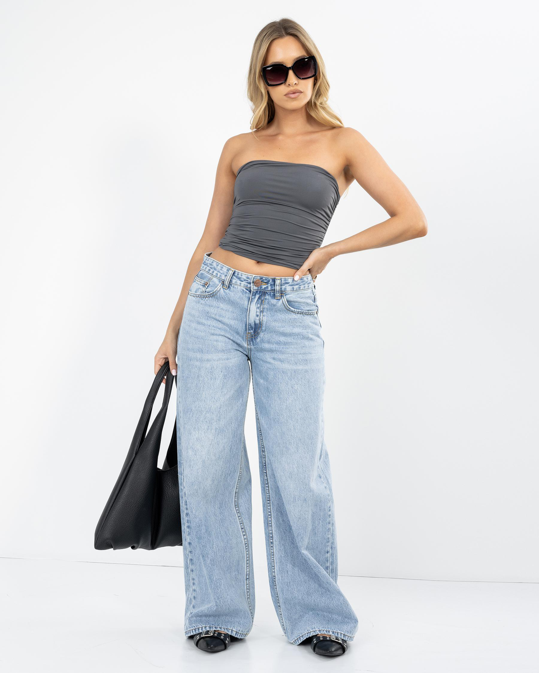 Basic Ruche Tube Top