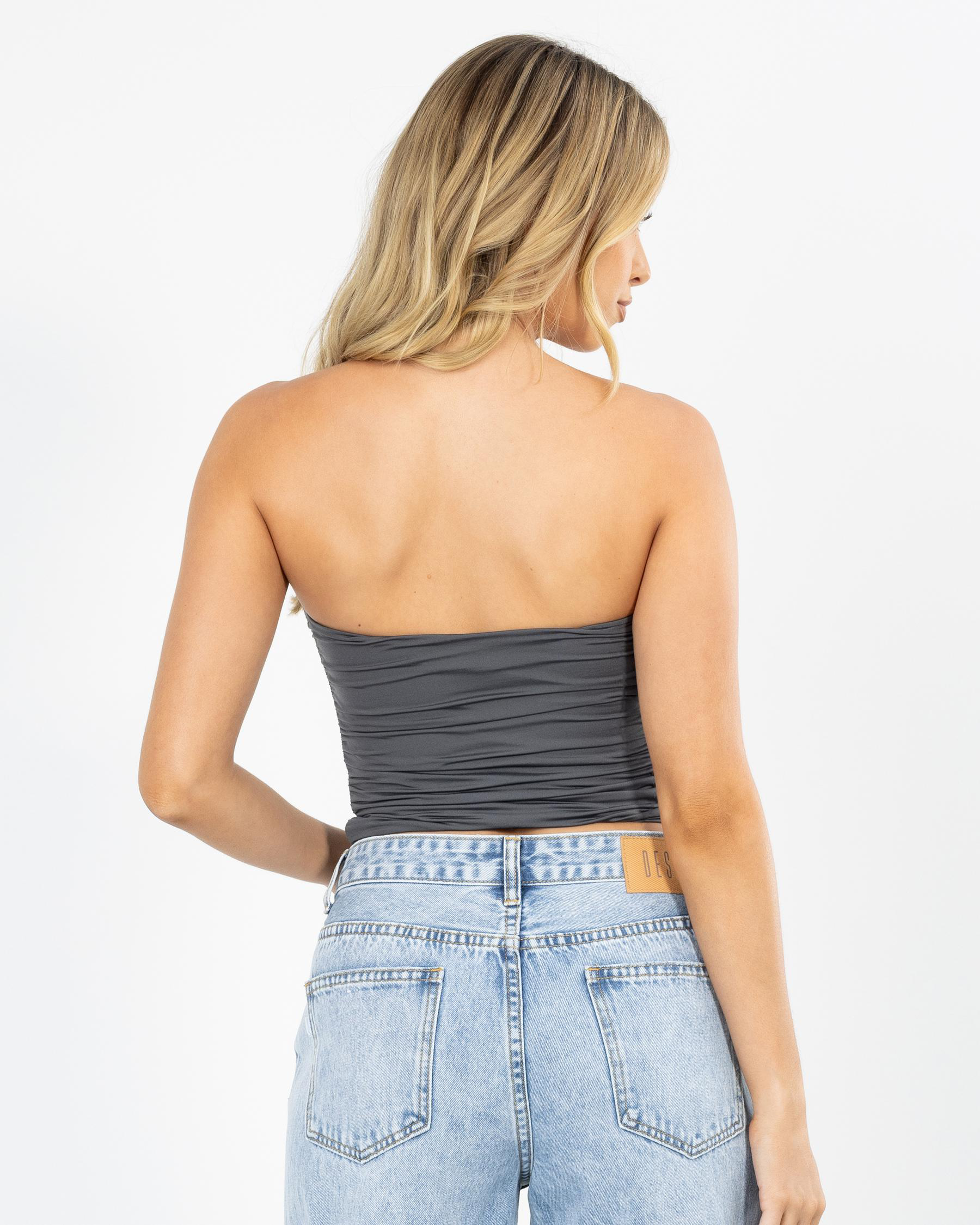 Basic Ruche Tube Top