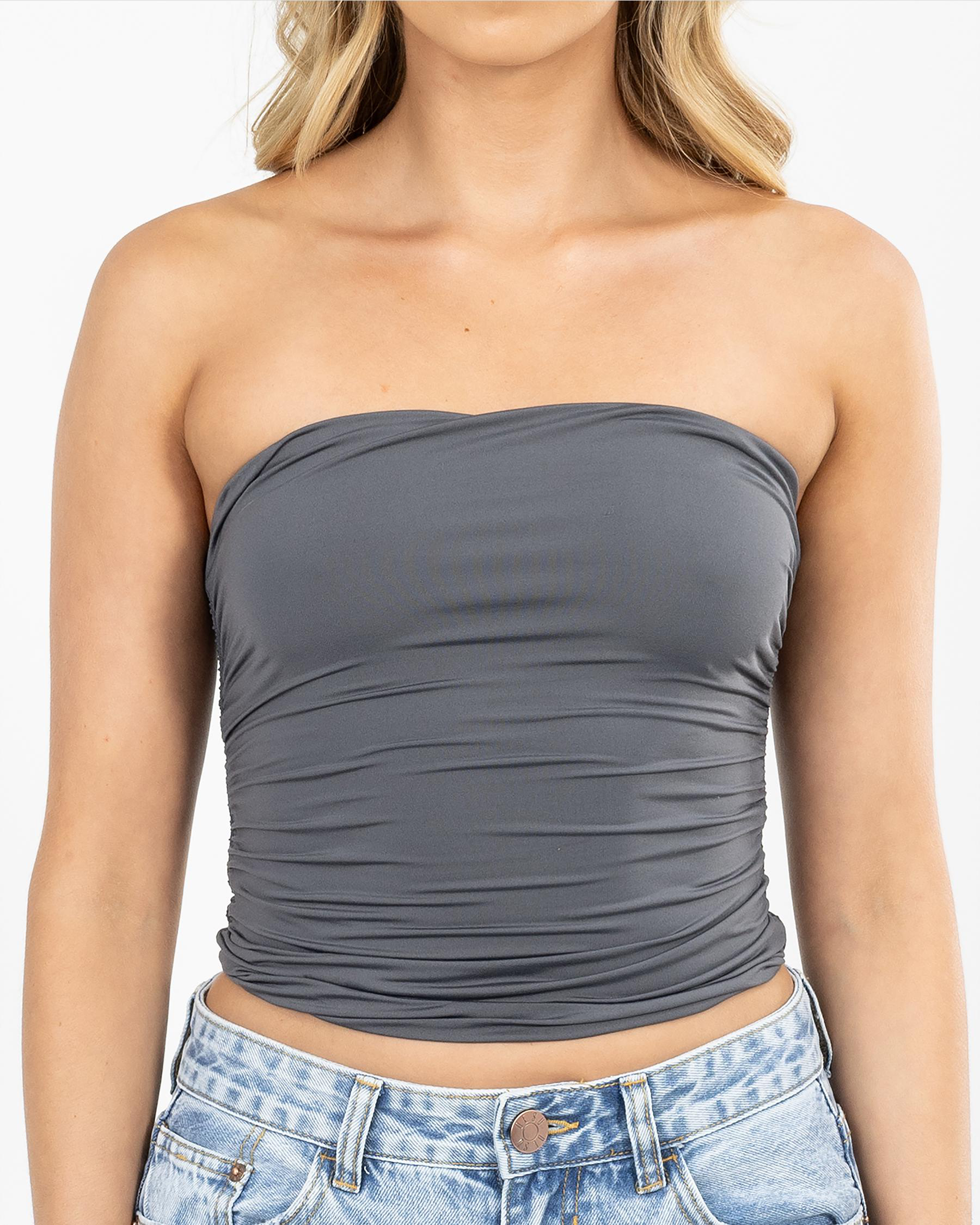 Basic Ruche Tube Top