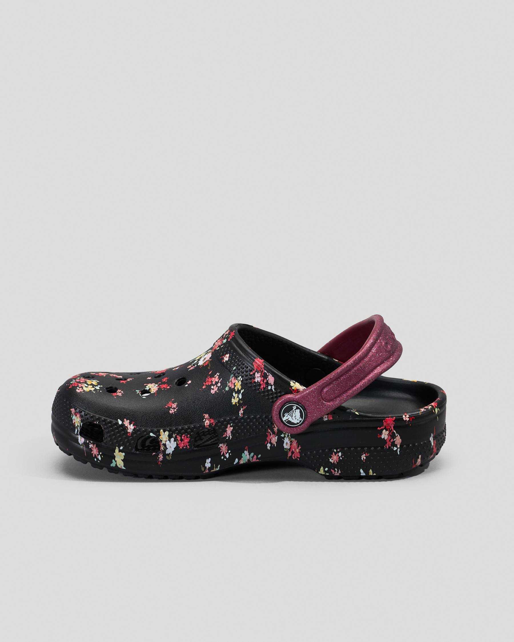 Classic Floral Print Clogs