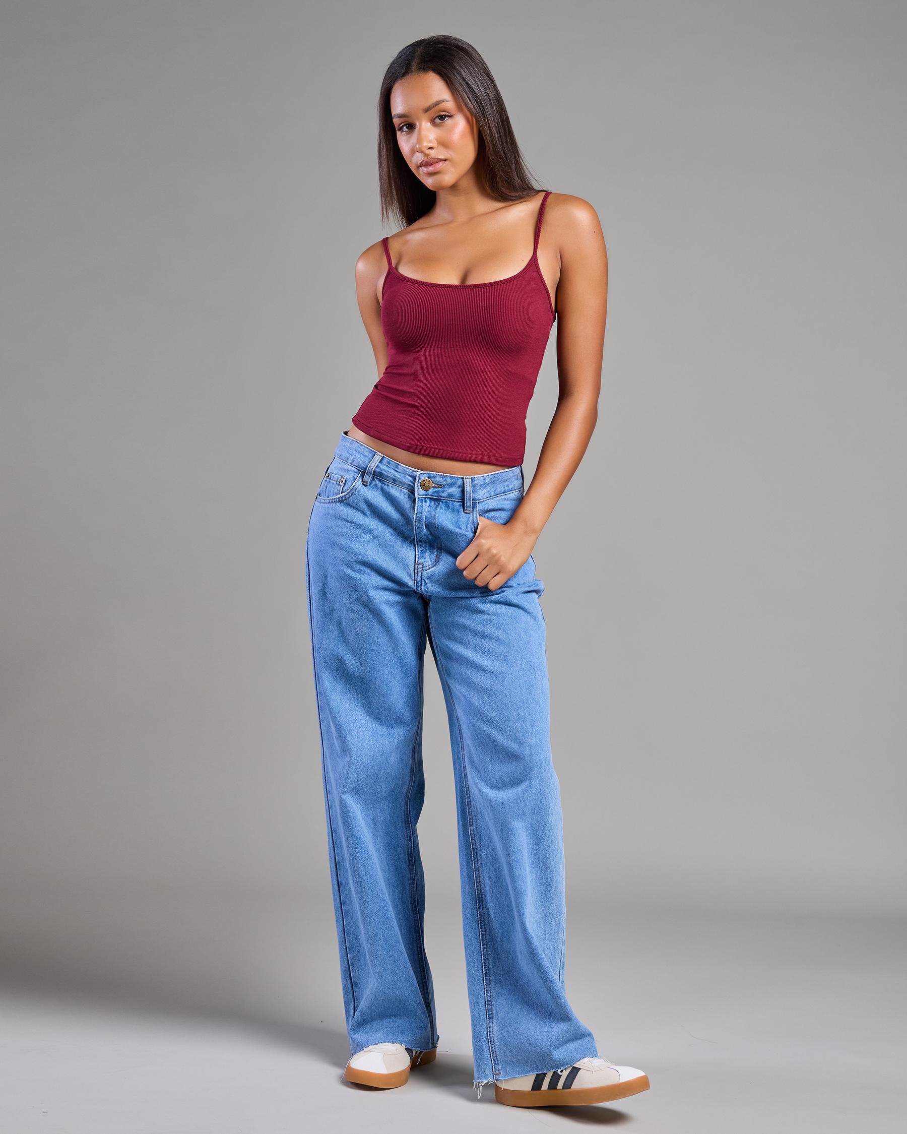 Basic Fine Rib Cami Top