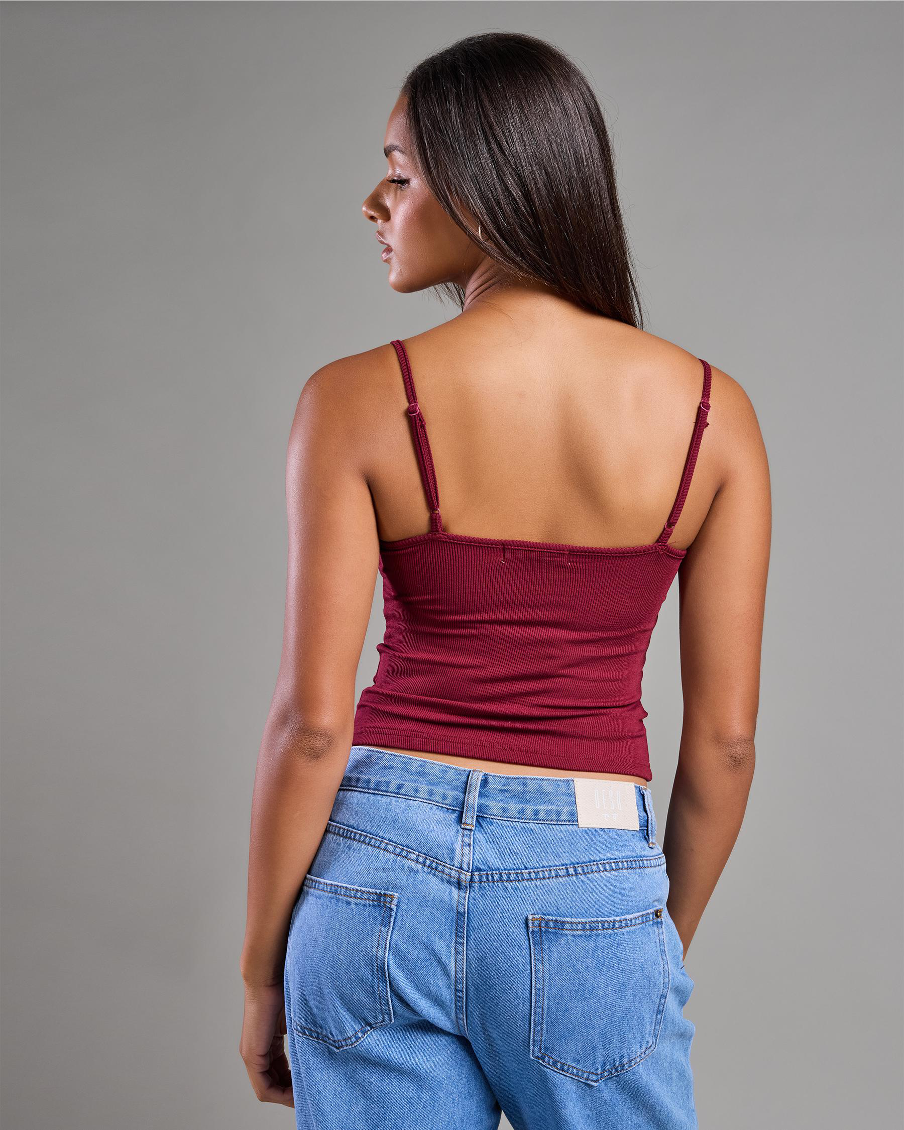 Basic Fine Rib Cami Top