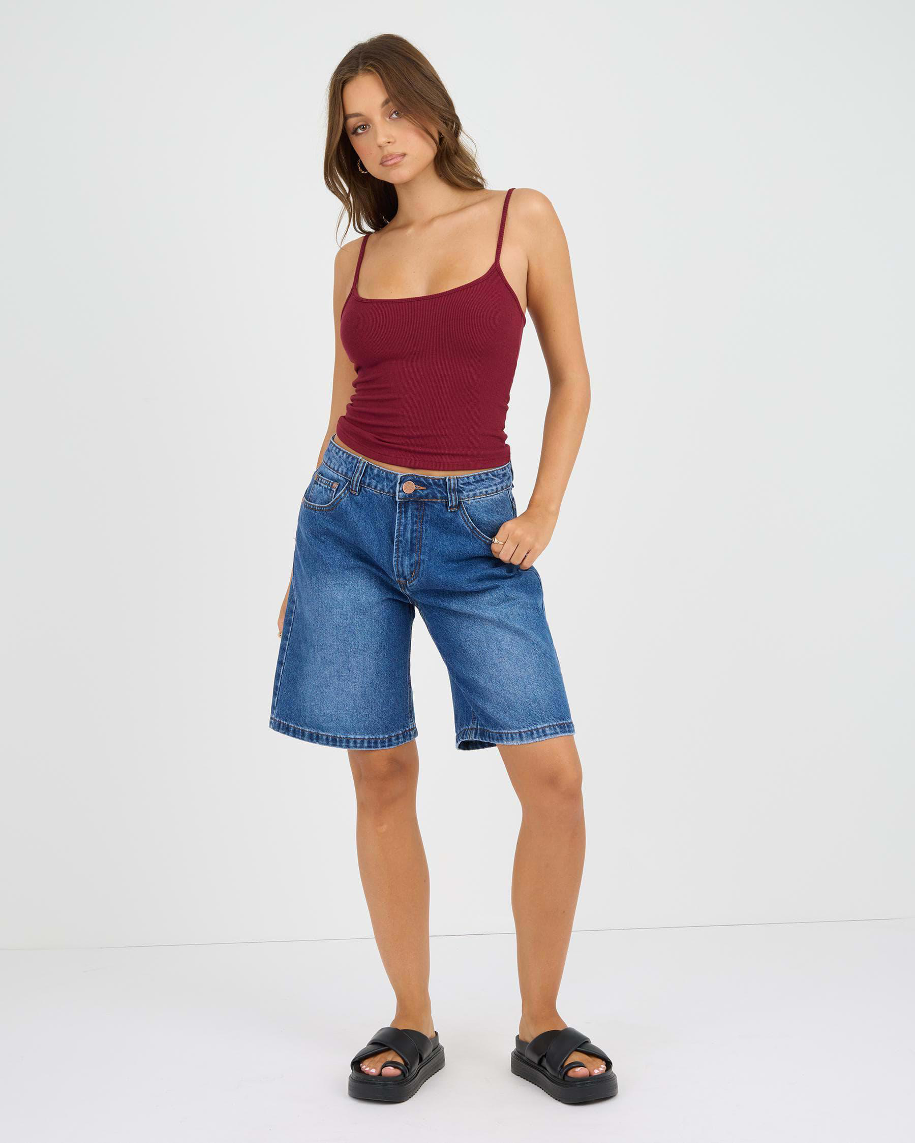 Basic Fine Rib Cami Top