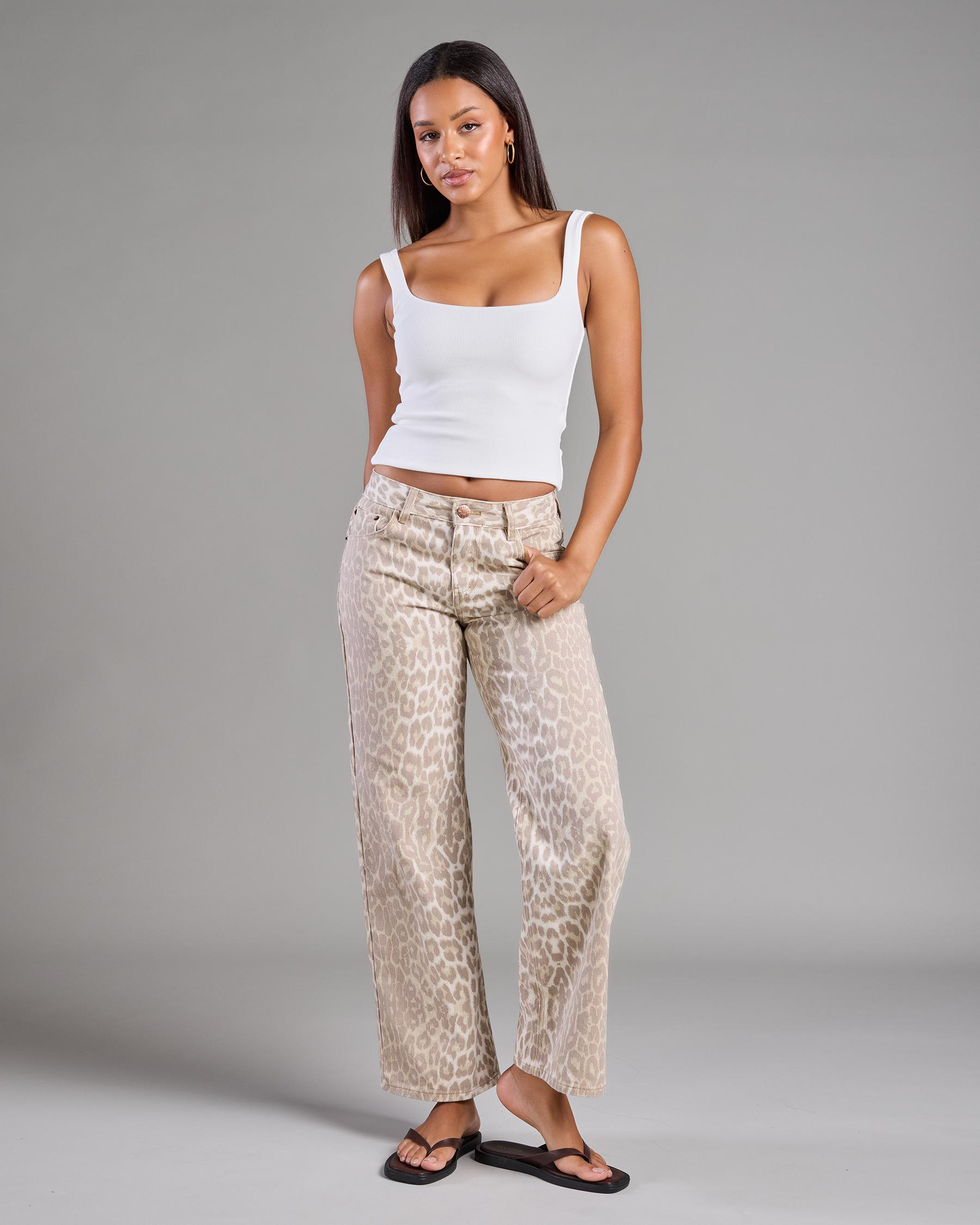 Basic Square Neck Rib Tank Top