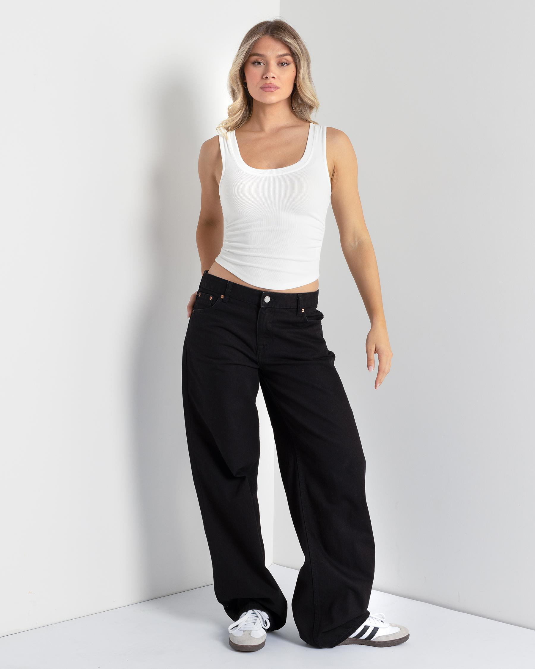 Basic Ruched Side Tank Top