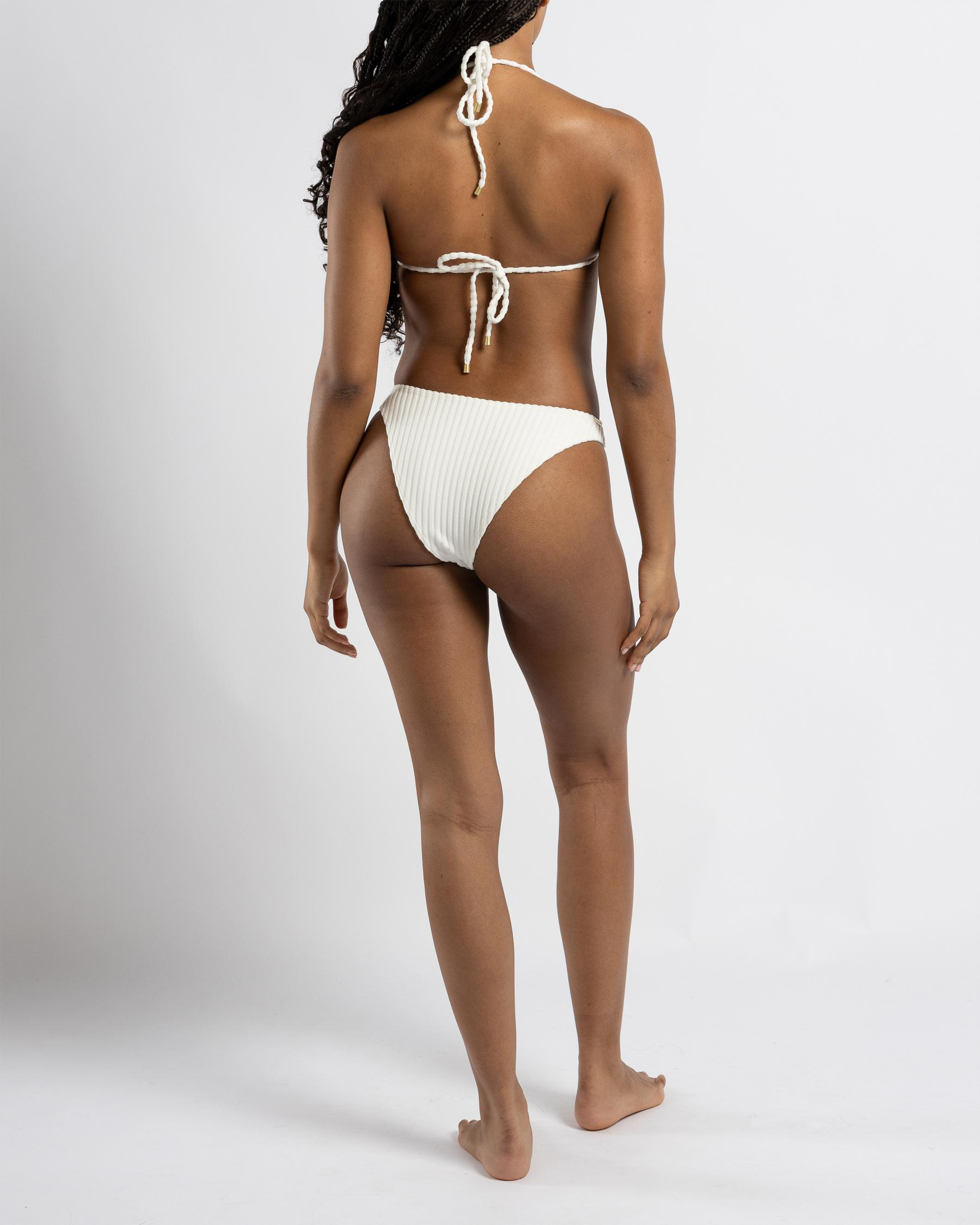 Terry Rib Remi Triangle Bikini Top