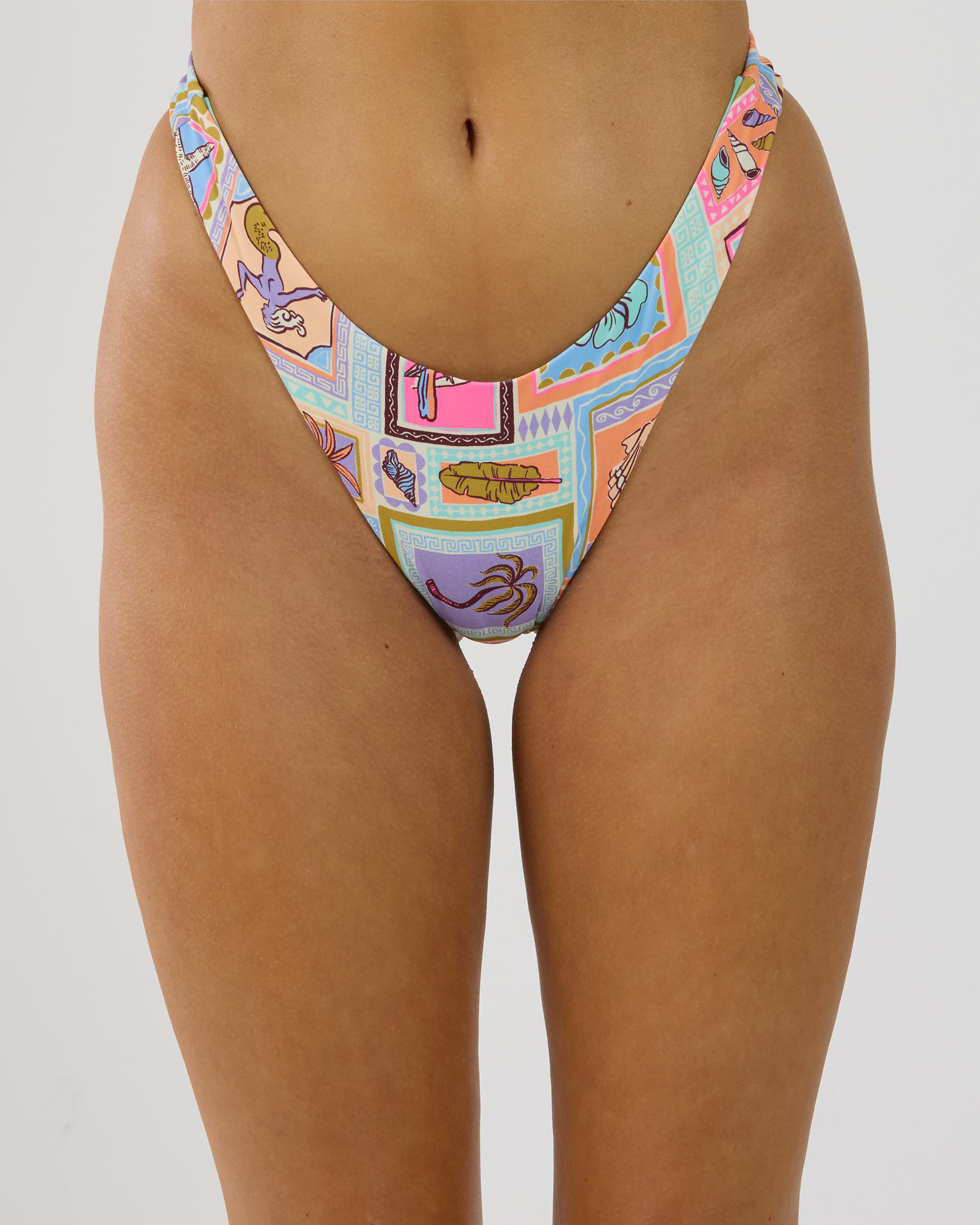 Beach Party High Leg Cheeky Bikini Bottom