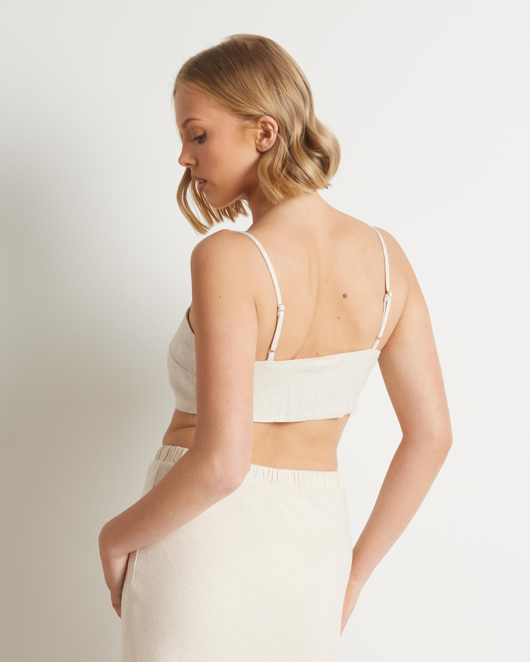 Palm Hawaii Tie Front Crop Top