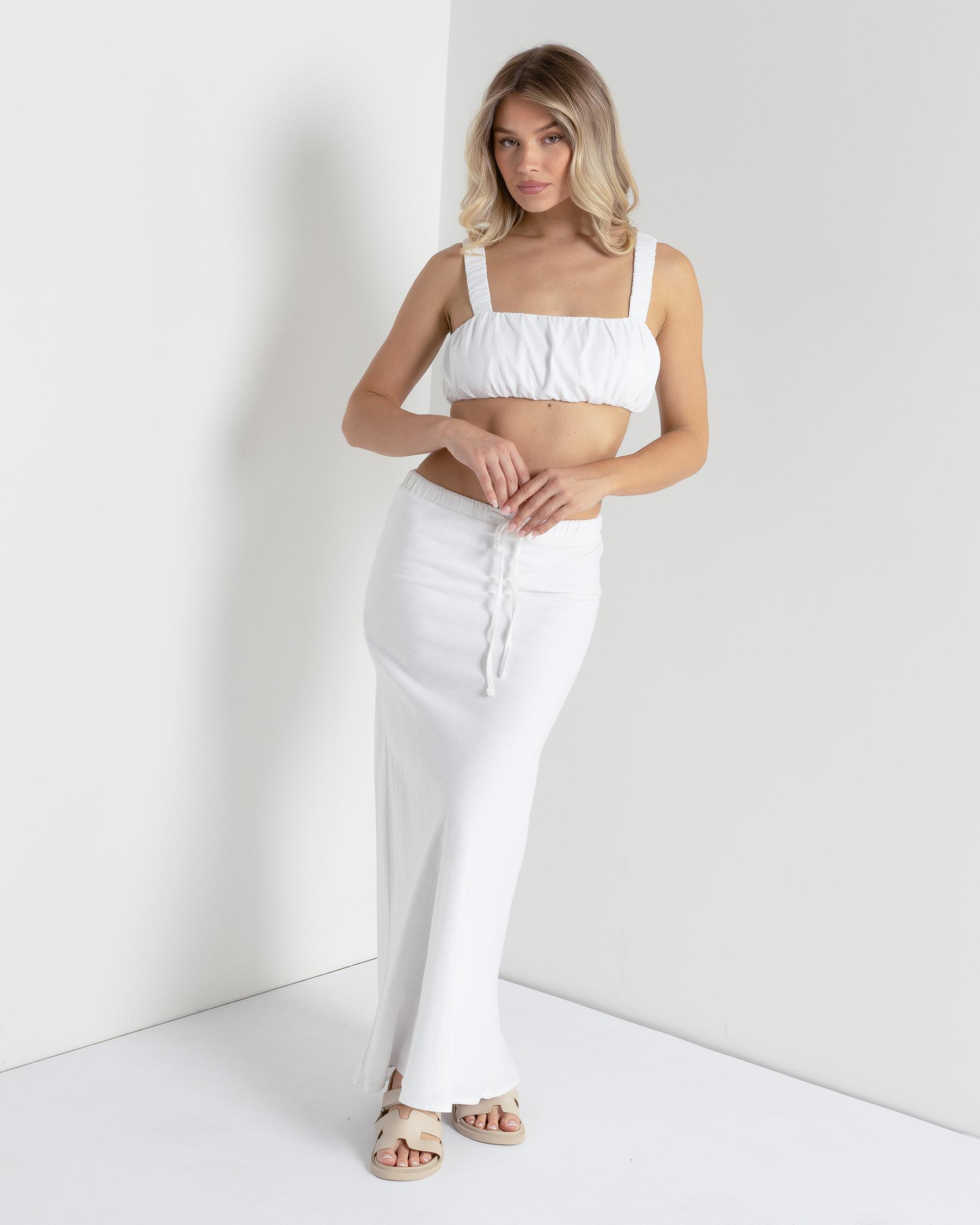 Aria Hawaii Ruched Crop Top