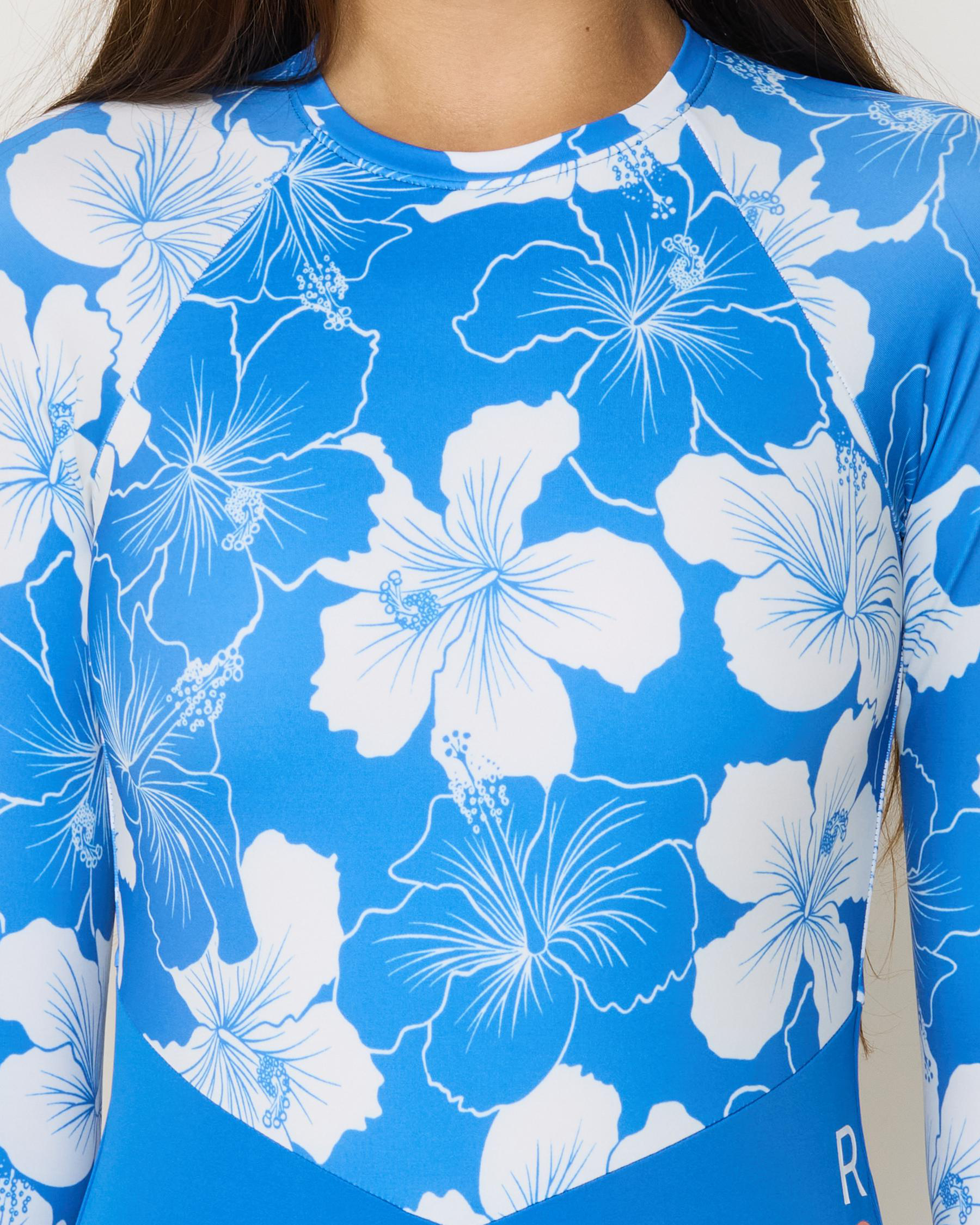 Happy Hibiscus Long Sleeve Surfsuit