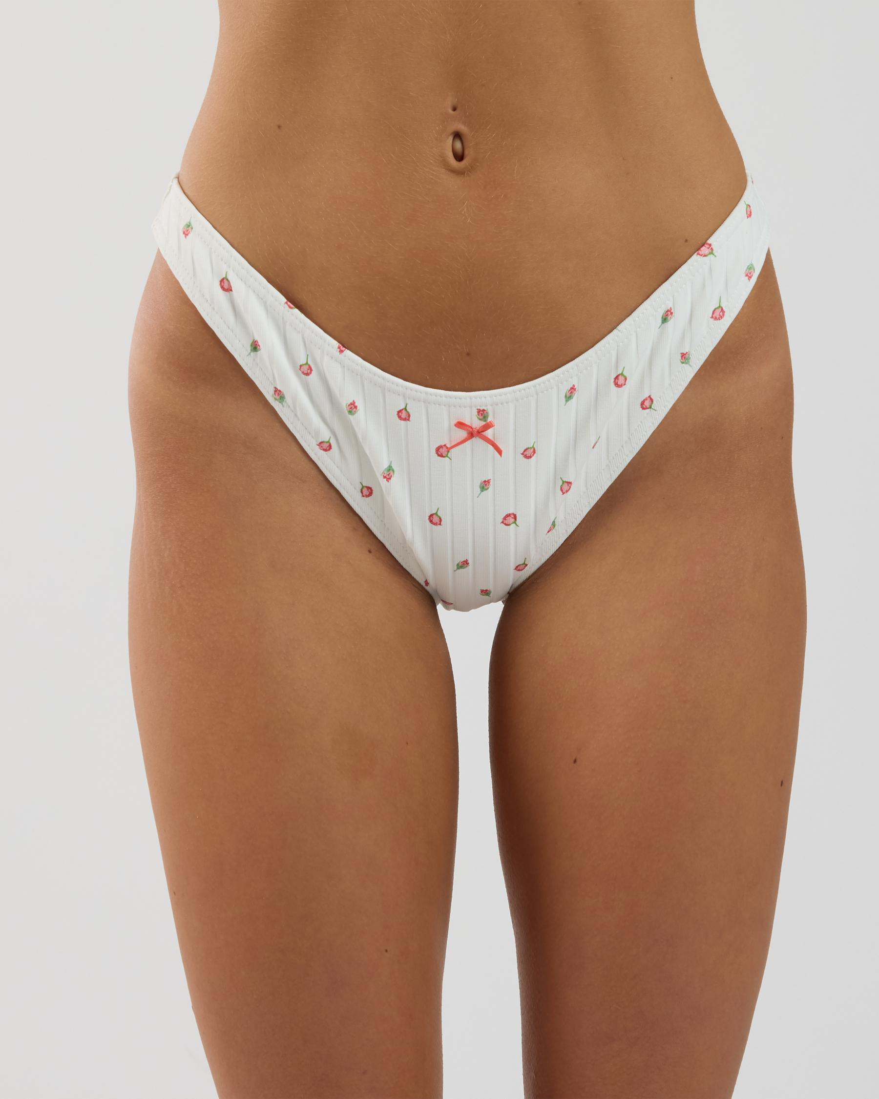 Rose Bud Medium French Bikini Bottom