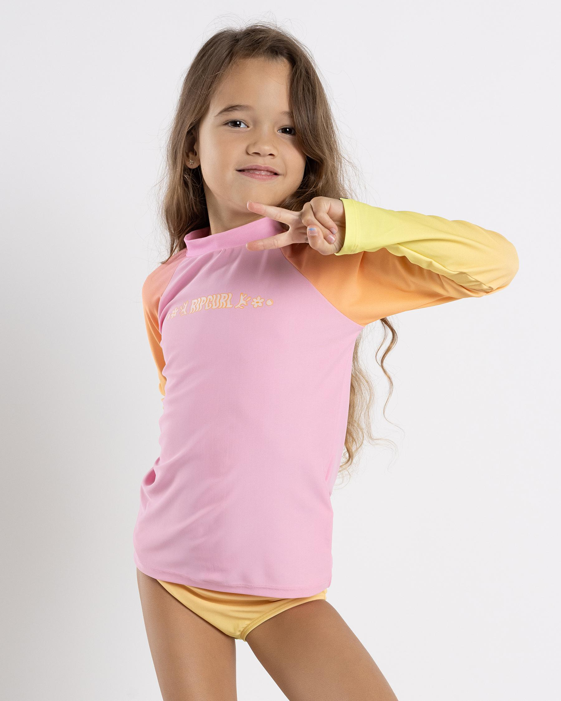 Toddlers' Sun UPF Long Sleeve Rash Vest Set