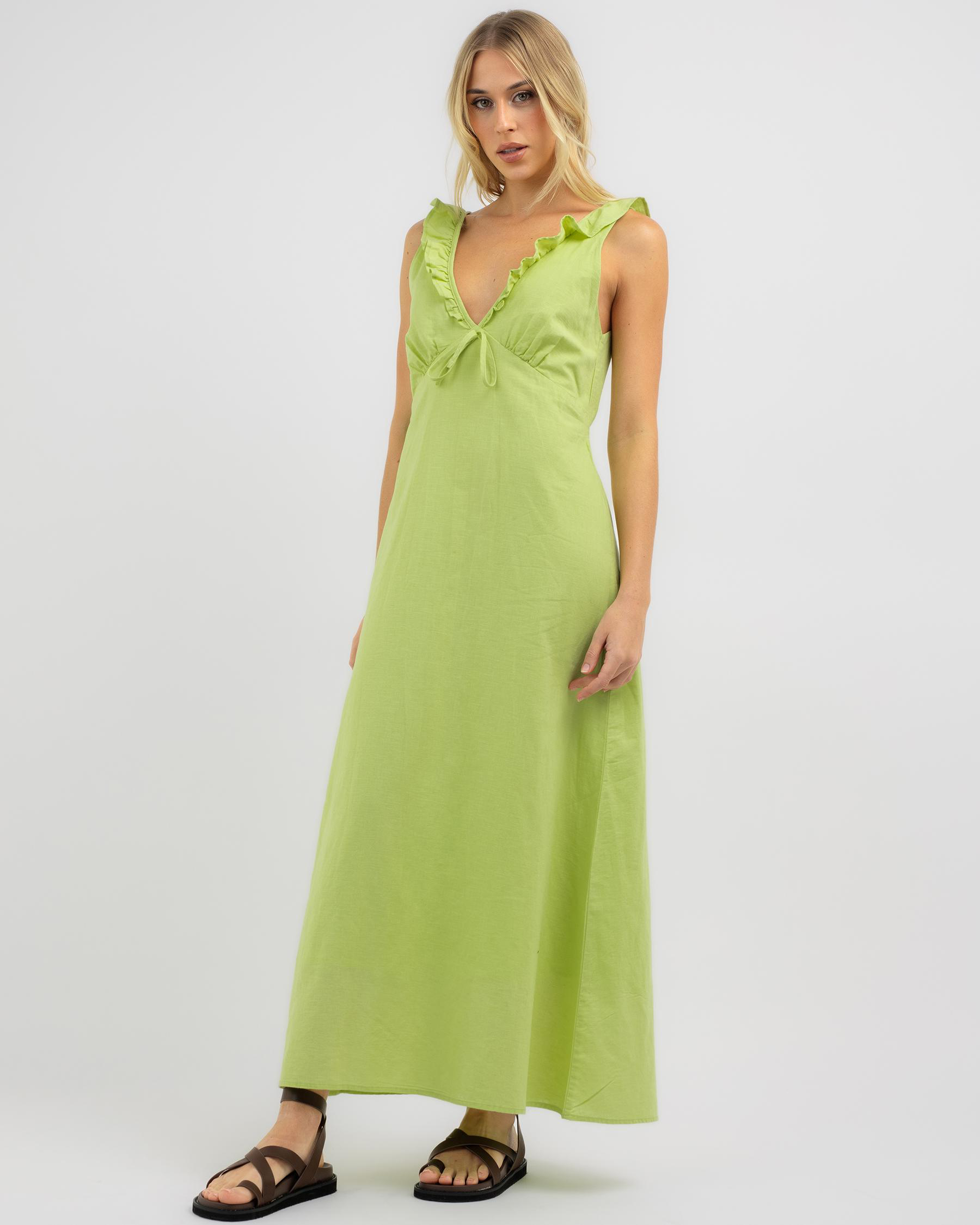 Mila Ruffle Maxi Dress