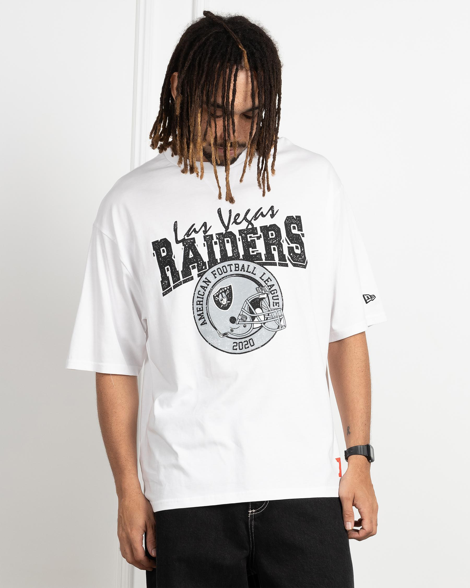 Las Vegas Raiders Helmet Oversized T-Shirt