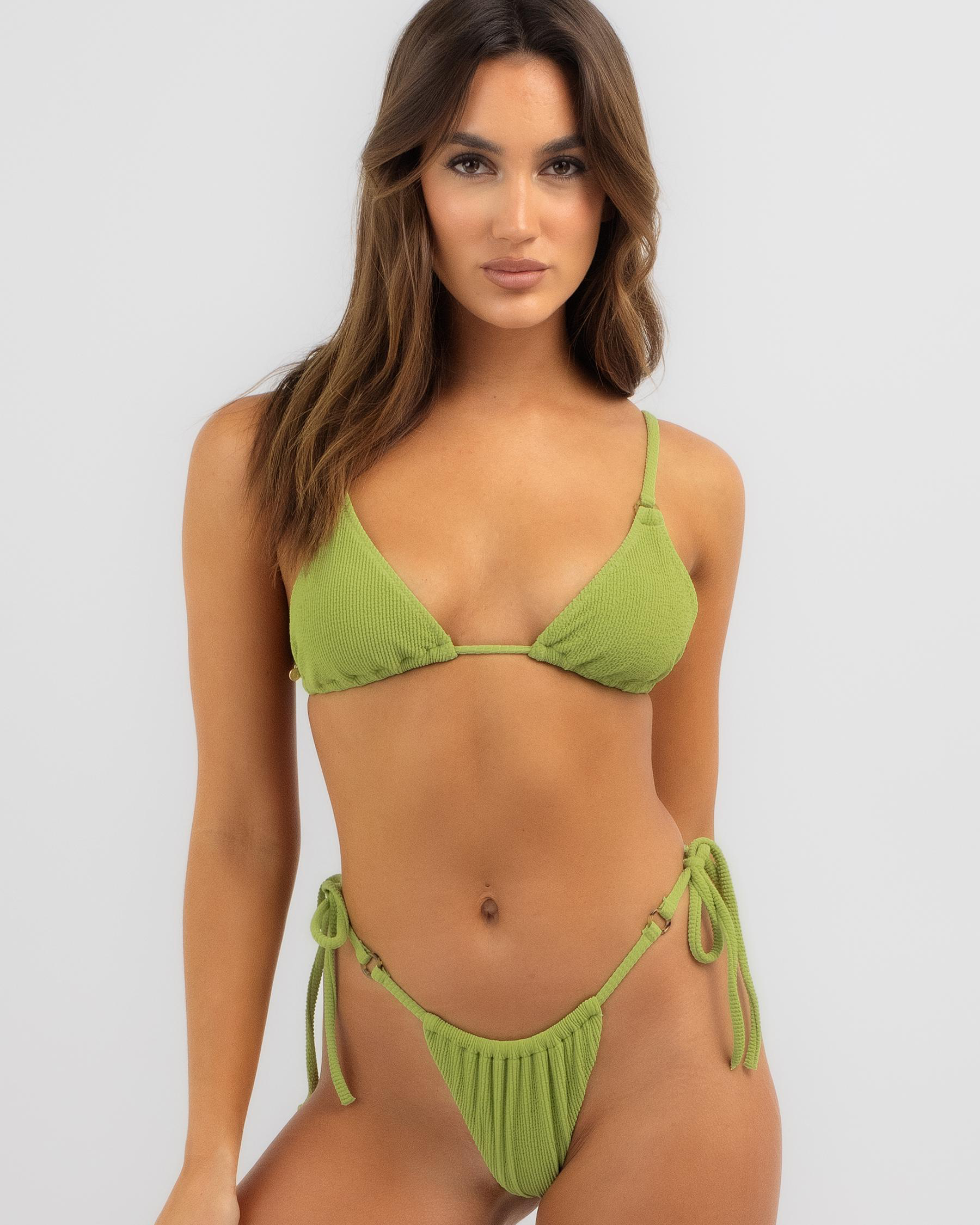 Isla Rib Gathered Tie Side Itsy Bikini Bottom