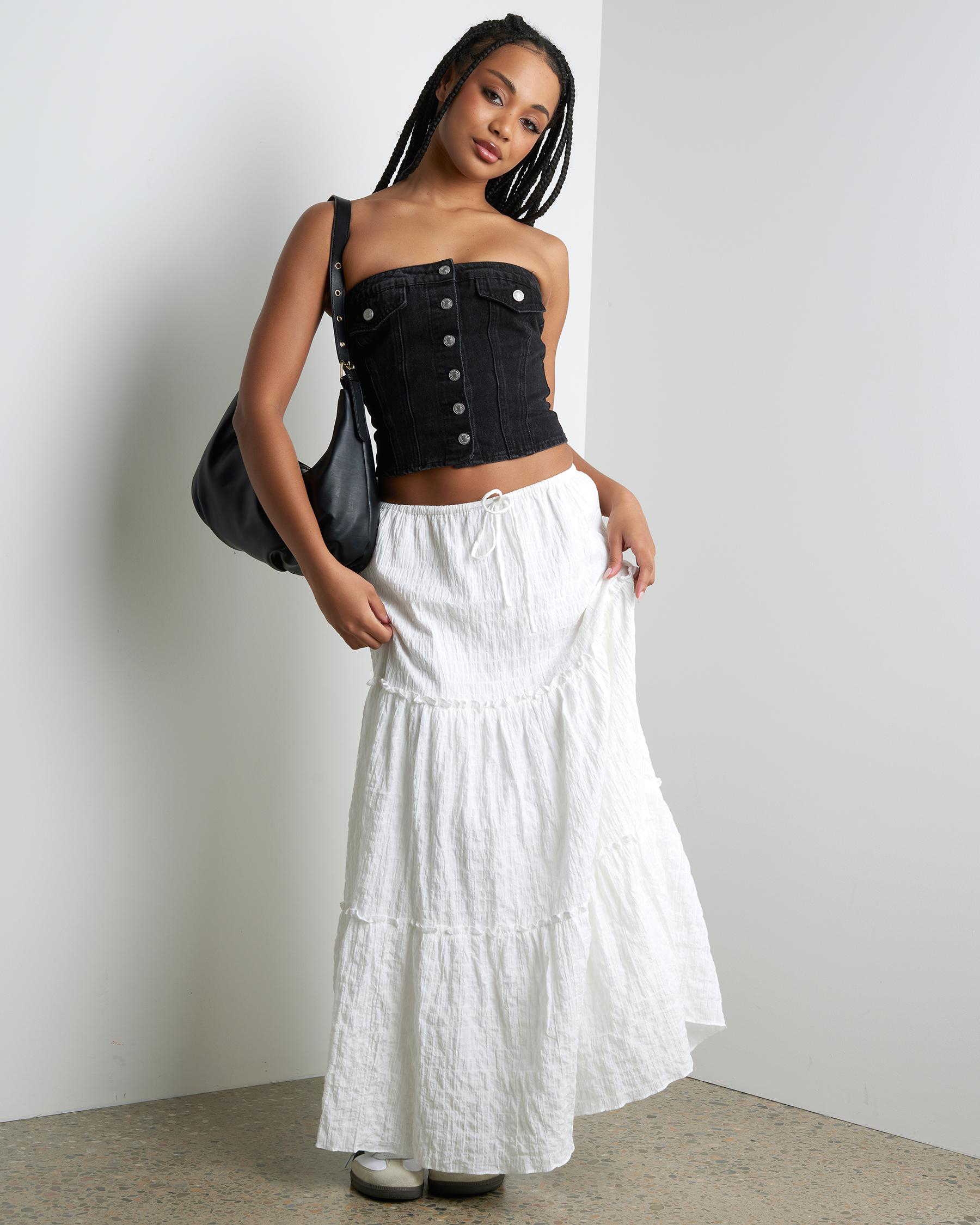 Nicole Denim Tube Vest