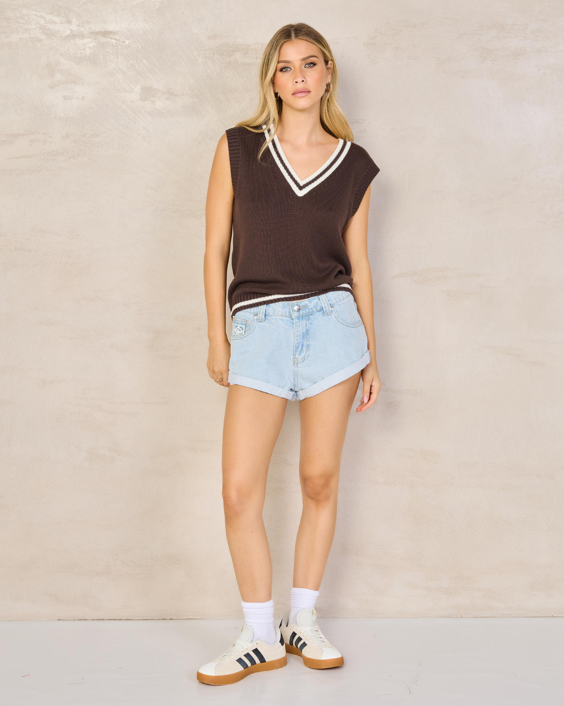 Pheonix Low Rise Denim Mini Shorts