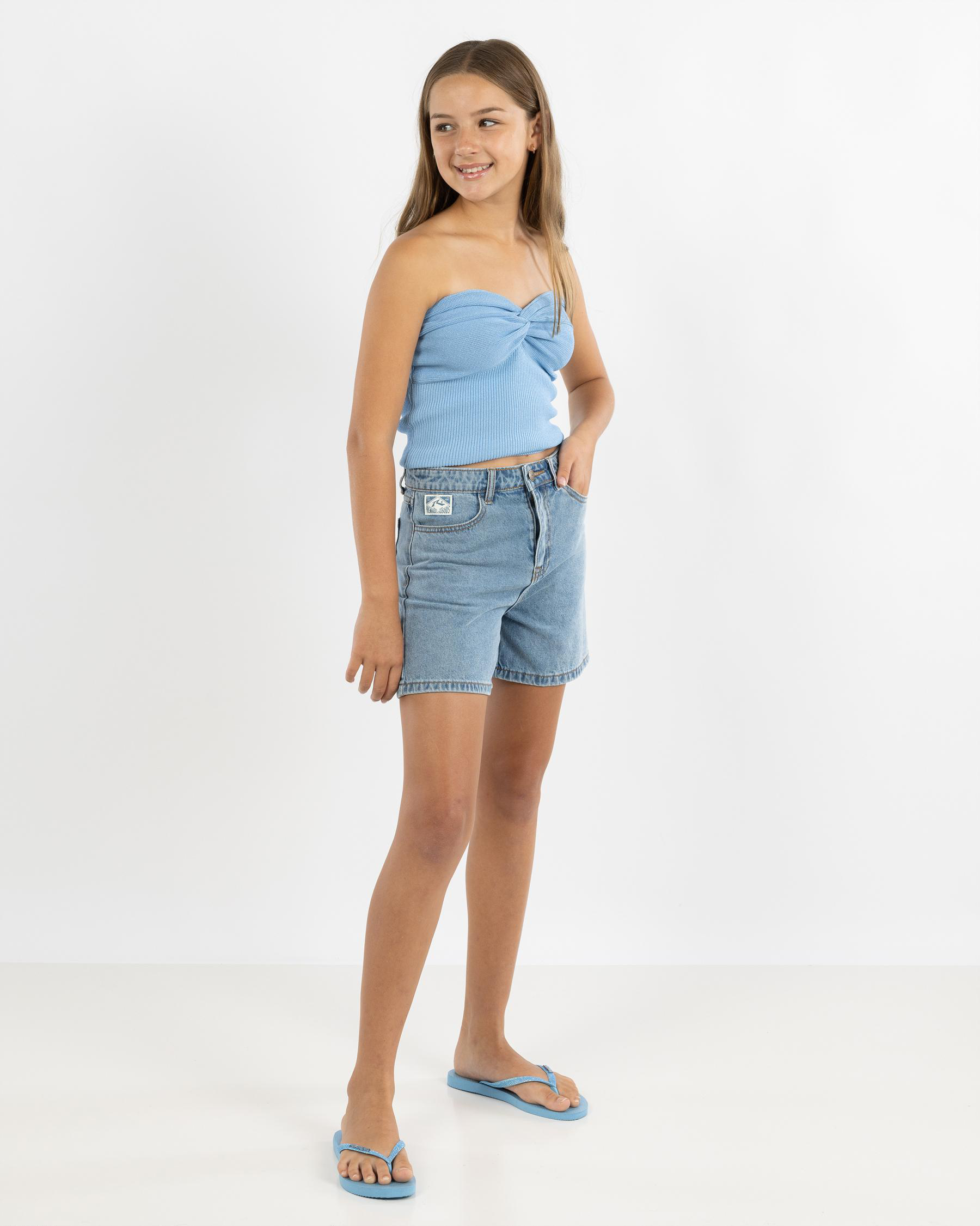 Cyprus High Denim Shorts