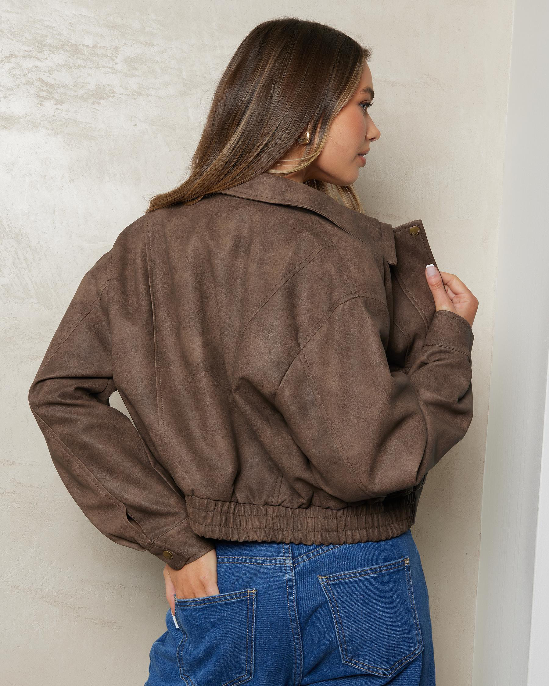 Sphinx Faux Leather Jacket