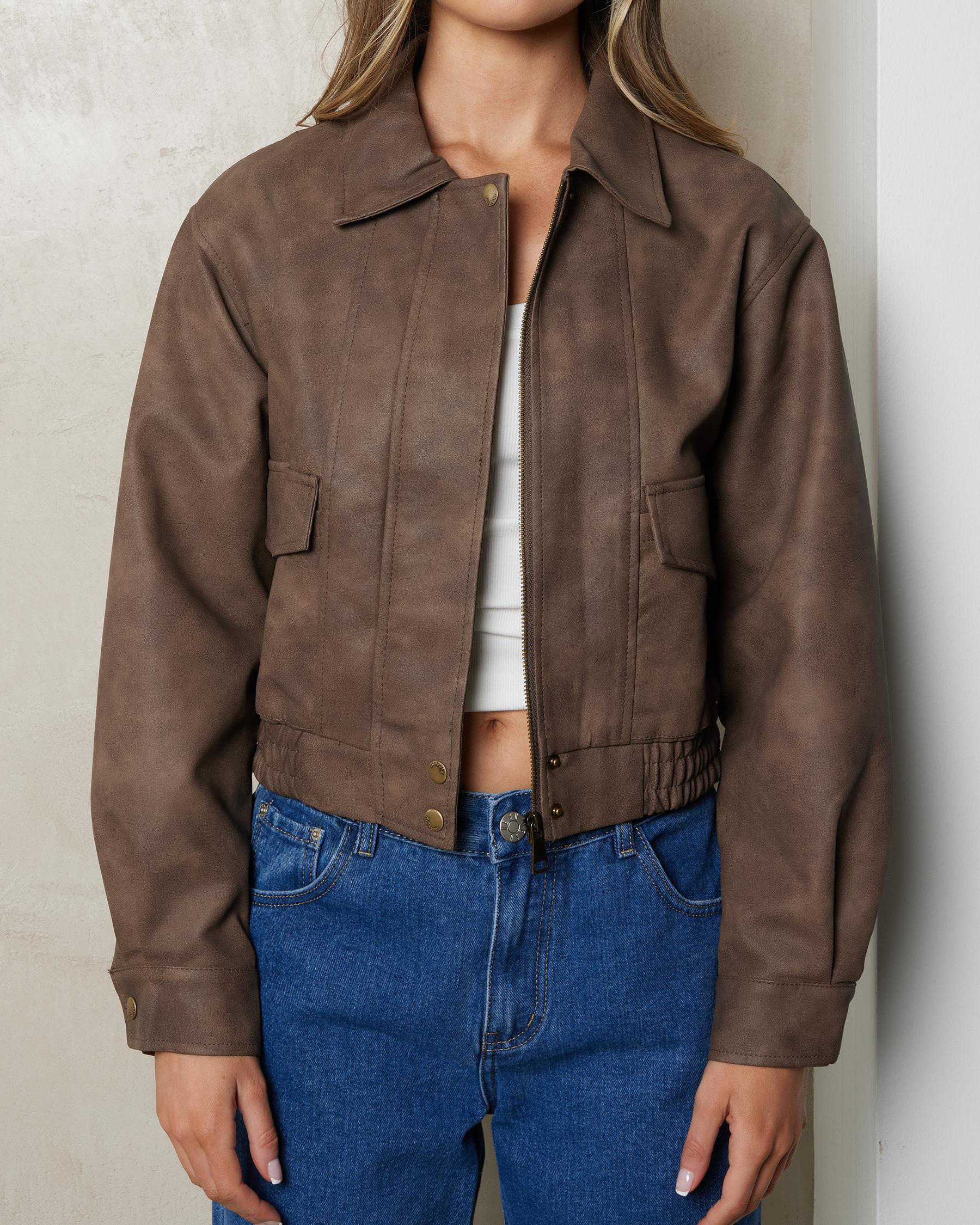 Sphinx Faux Leather Jacket