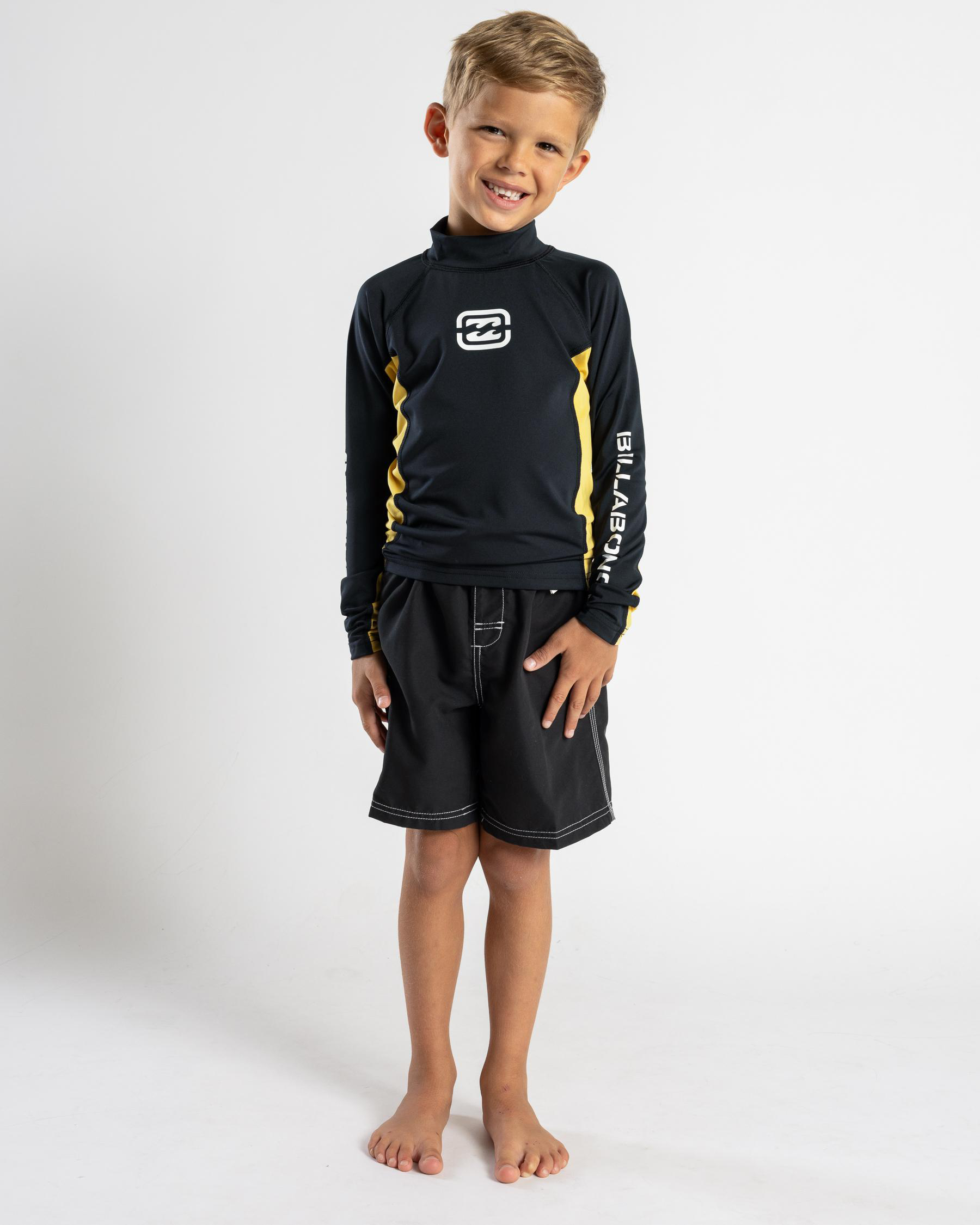 Groms' Jimmy Contrast Long Sleeve Rash Vest