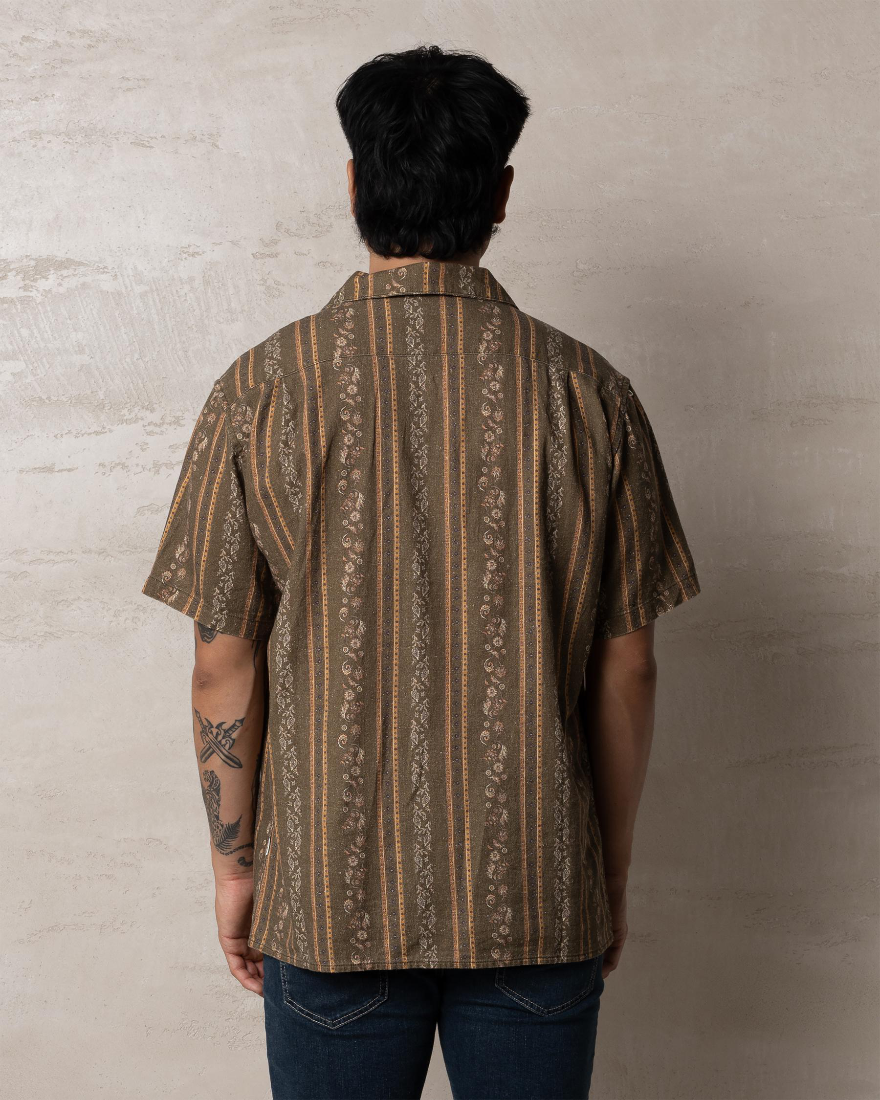 Paisley Stripe Short Sleeve Shirt