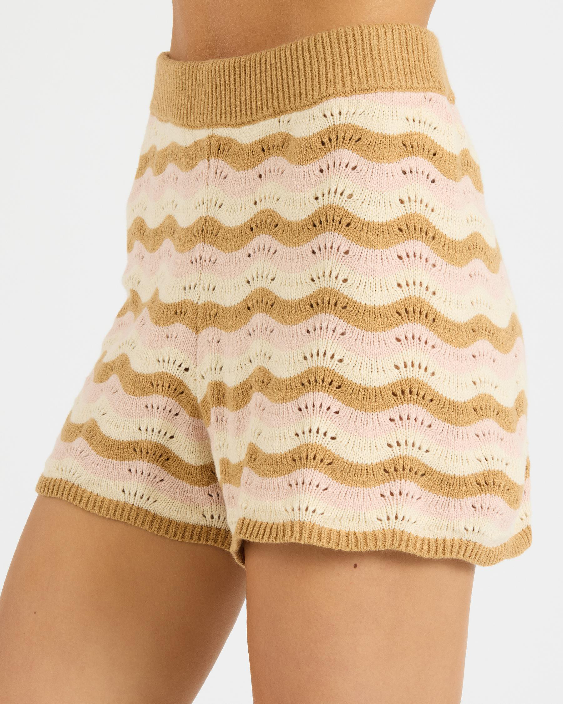 Aries Stripe Knit Shorts