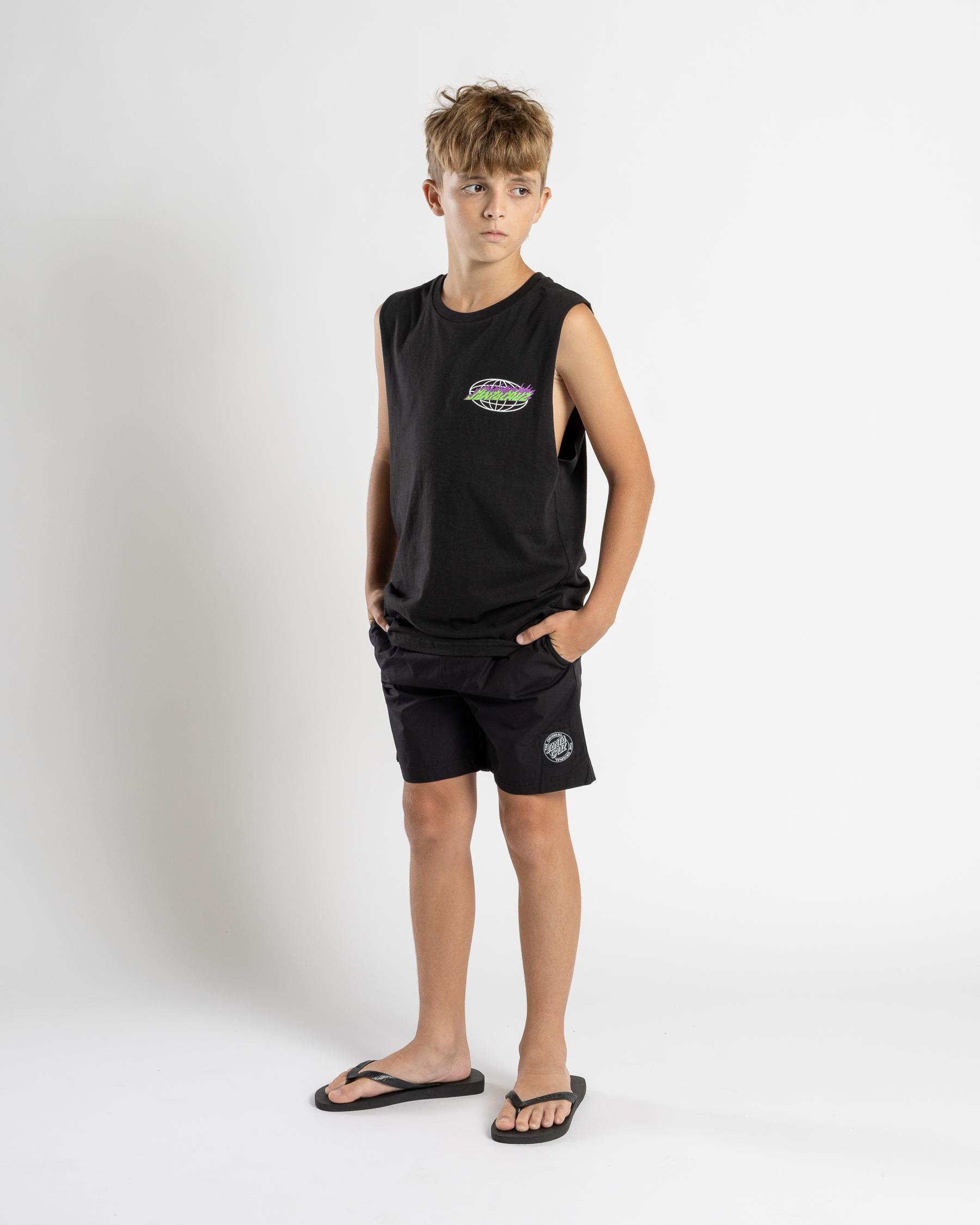 Global Flame Dot Muscle Tank