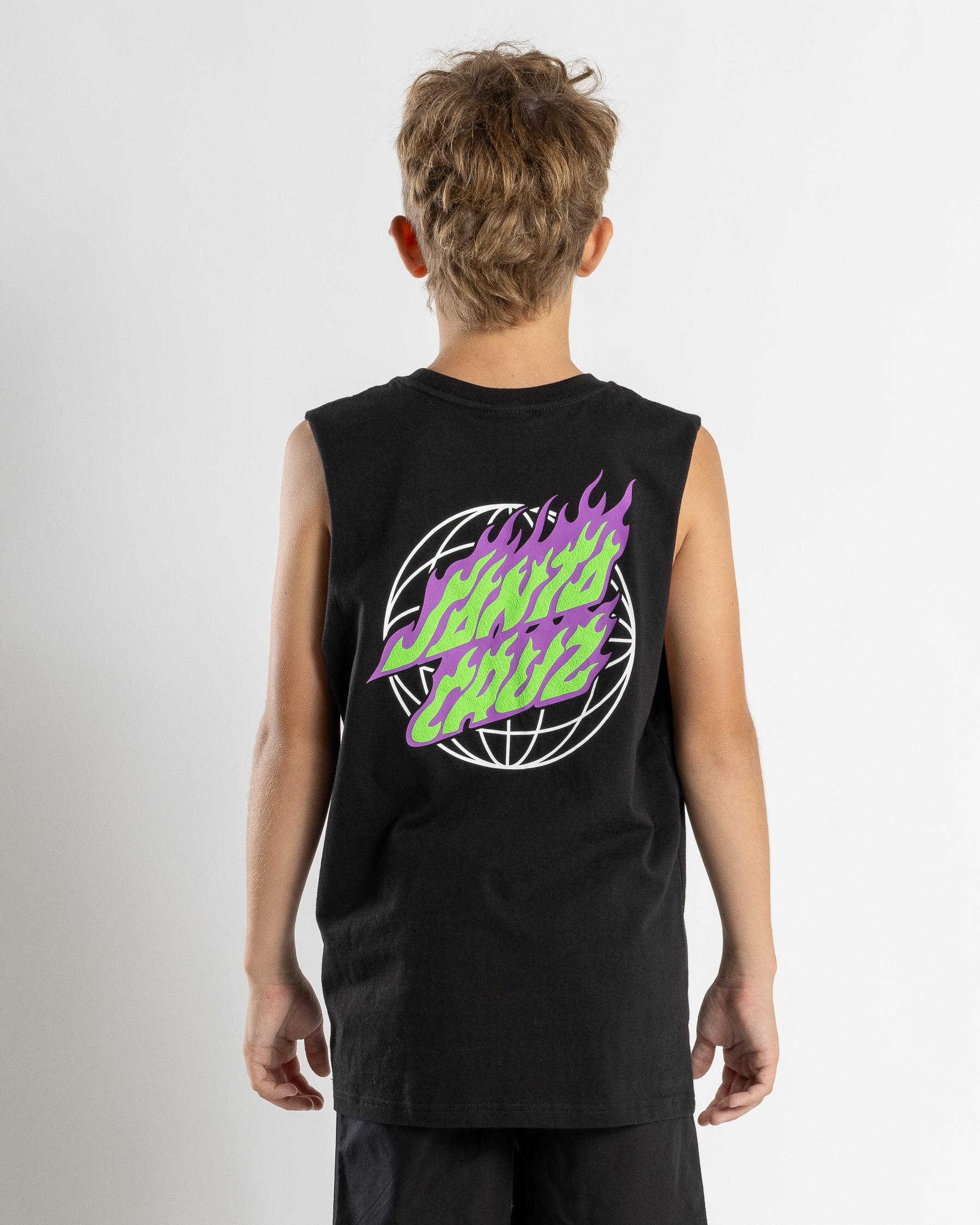 Global Flame Dot Muscle Tank