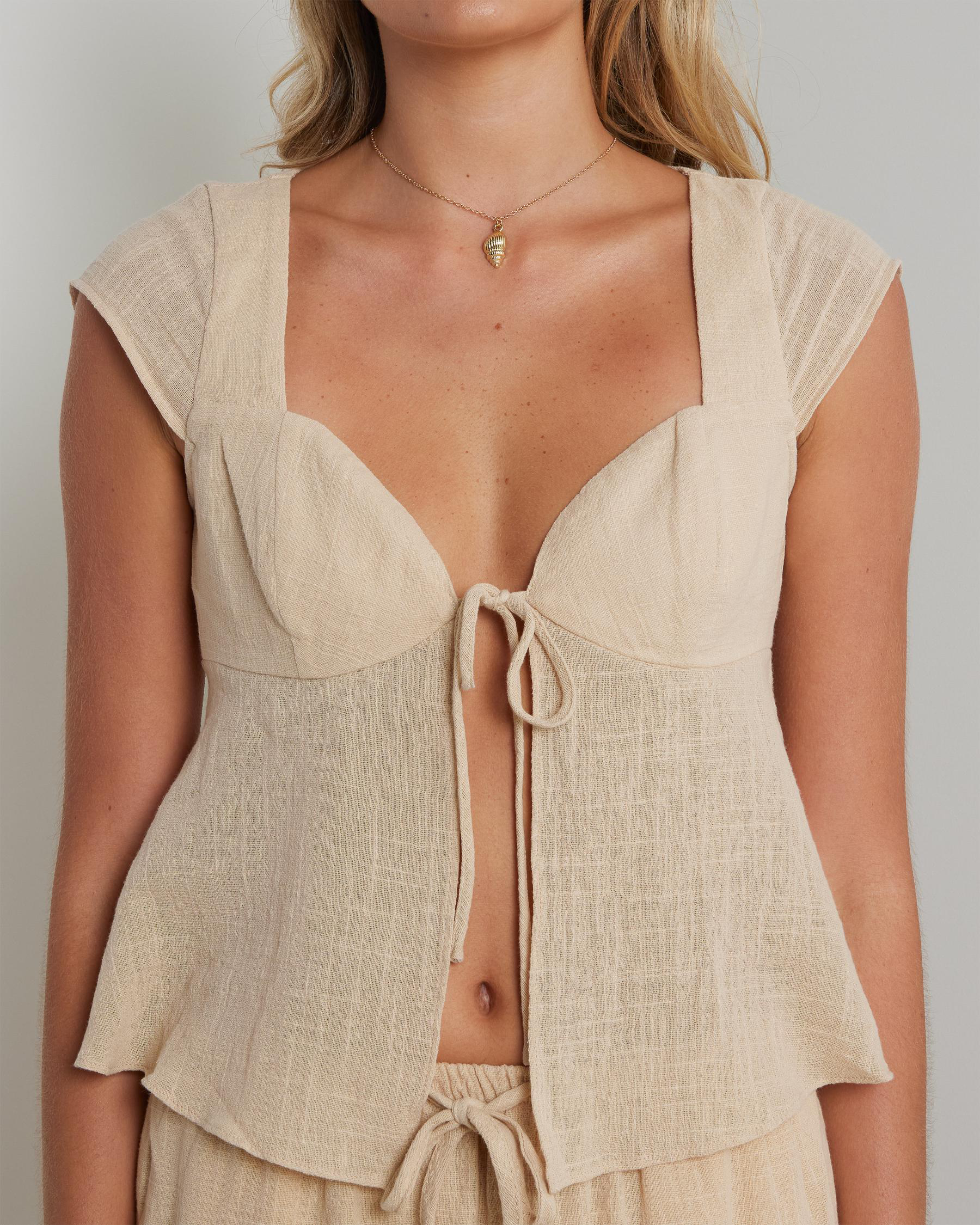 Immi Cali Tie Front Top