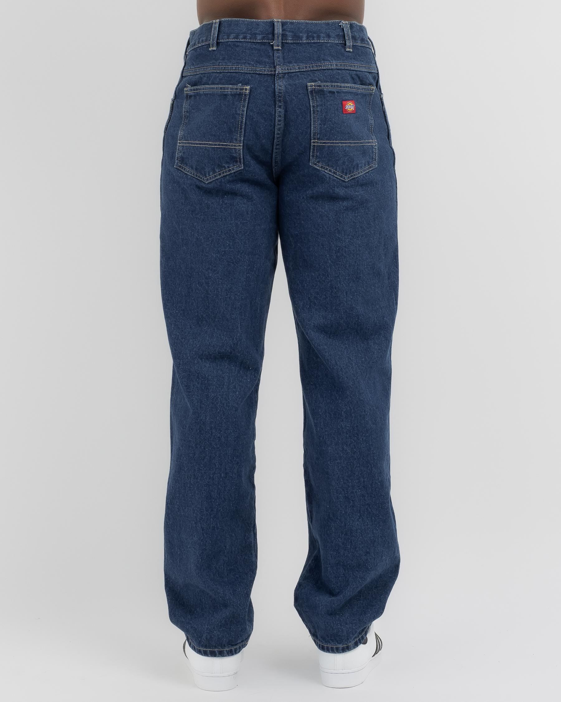 Relaxed Straight Fit Denim Jeans