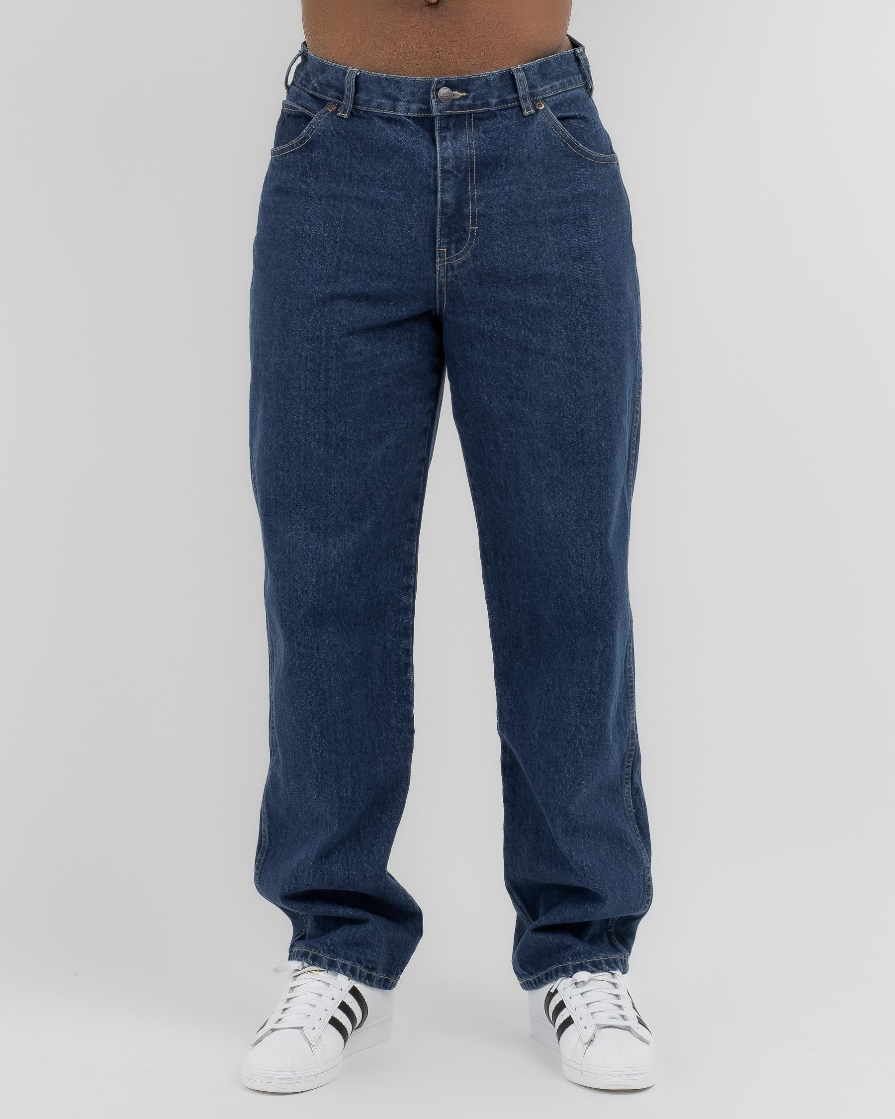 Relaxed Straight Fit Denim Jeans