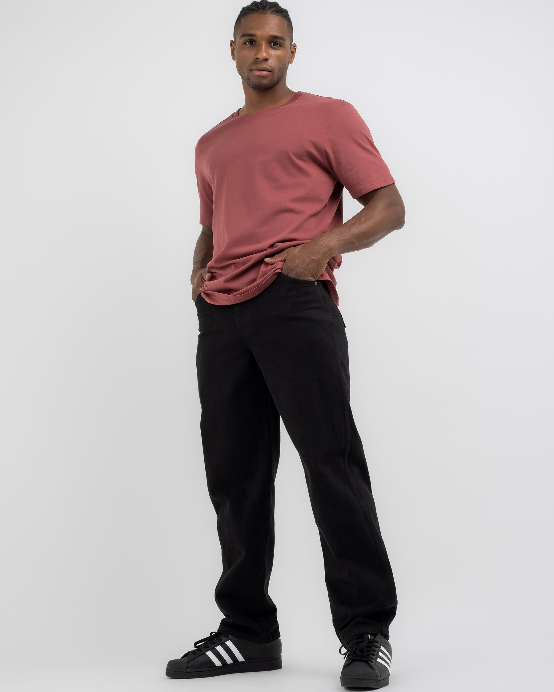 Relaxed Straight Fit Denim Jeans