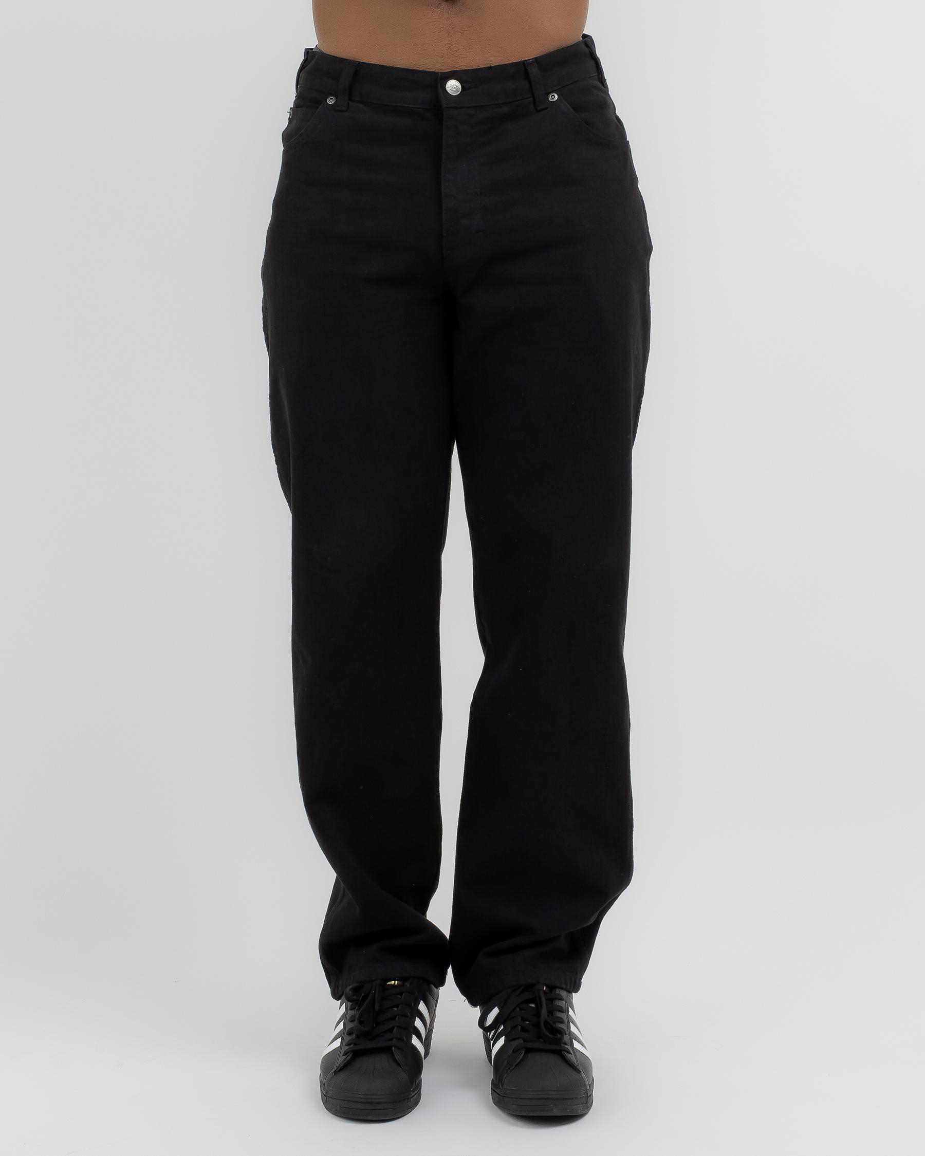 Relaxed Straight Fit Denim Jeans