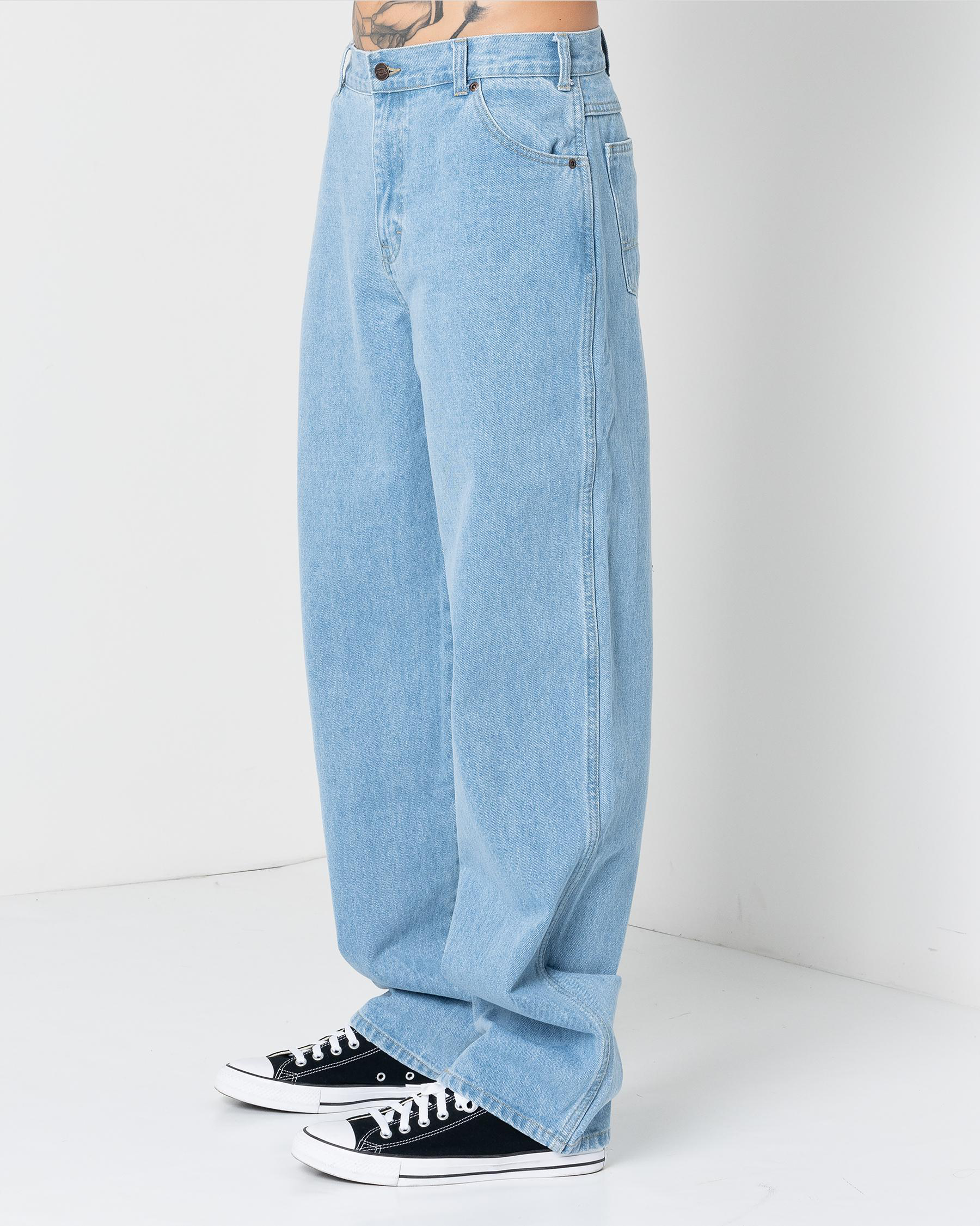 Relaxed Straight Fit Denim Jeans