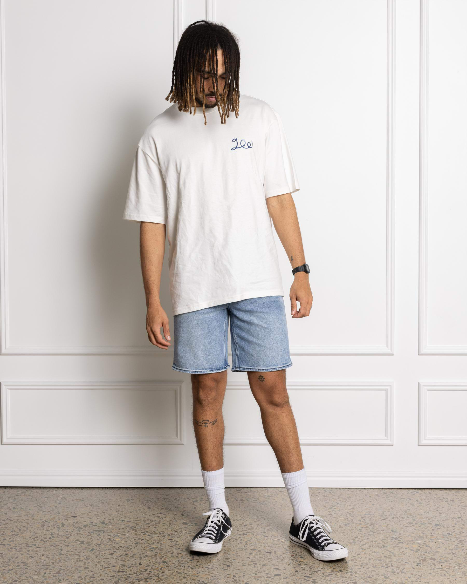 L-Two Slim Fit Denim Shorts