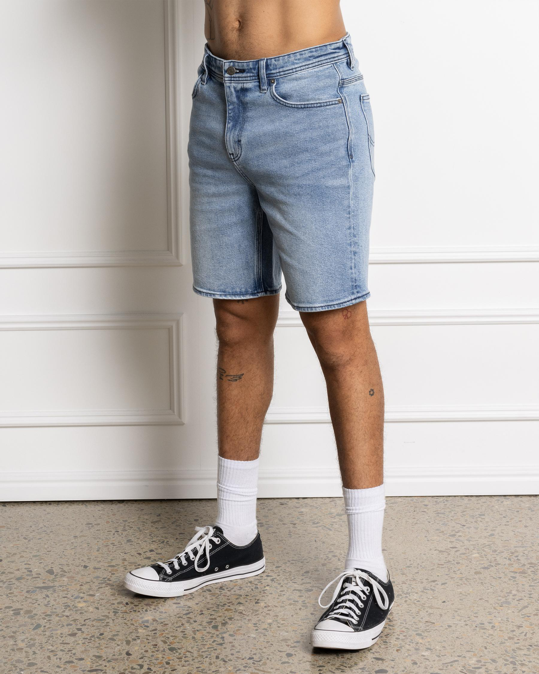 L-Two Slim Fit Denim Shorts