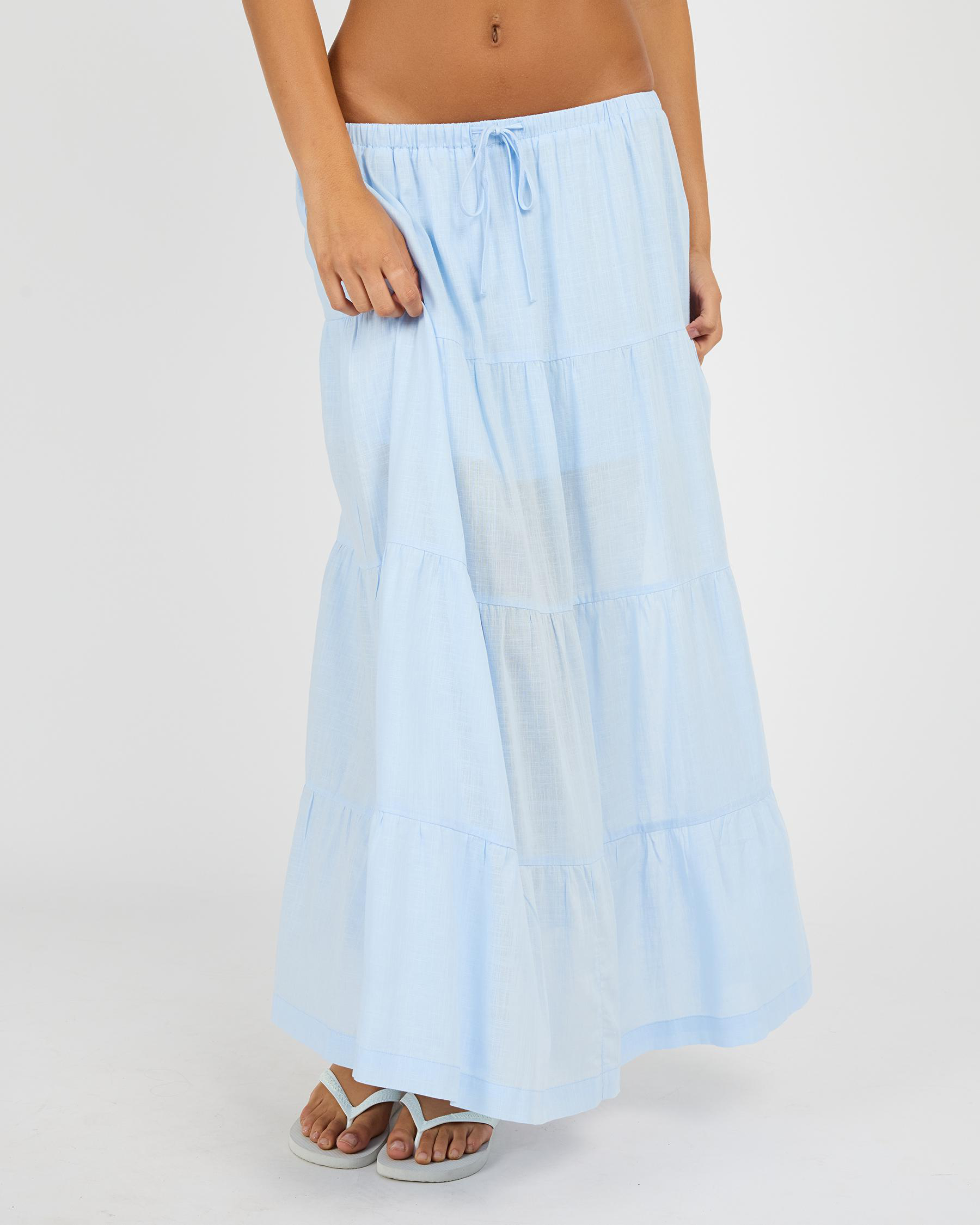 Classic Tiered Maxi Skirt